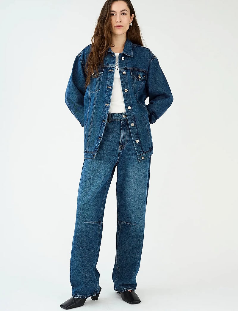 IVY Copenhagen - IVY-Janice Slung Jeans Wash Waterfo - tapered-lõikega teksad - denim blue - 0