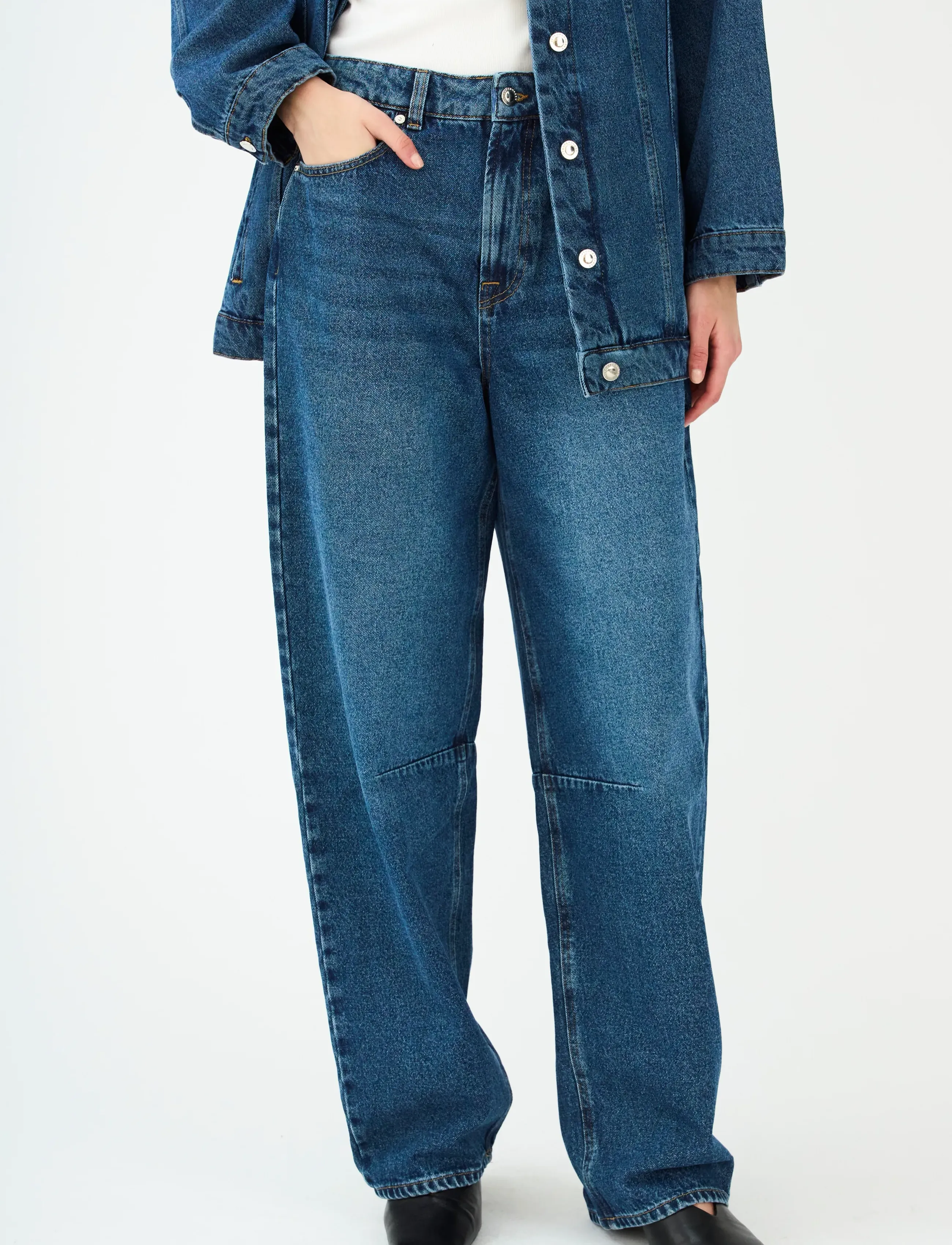 IVY Copenhagen - IVY-Janice Slung Jeans Wash Waterfo - tapered jeans - denim blue - 3