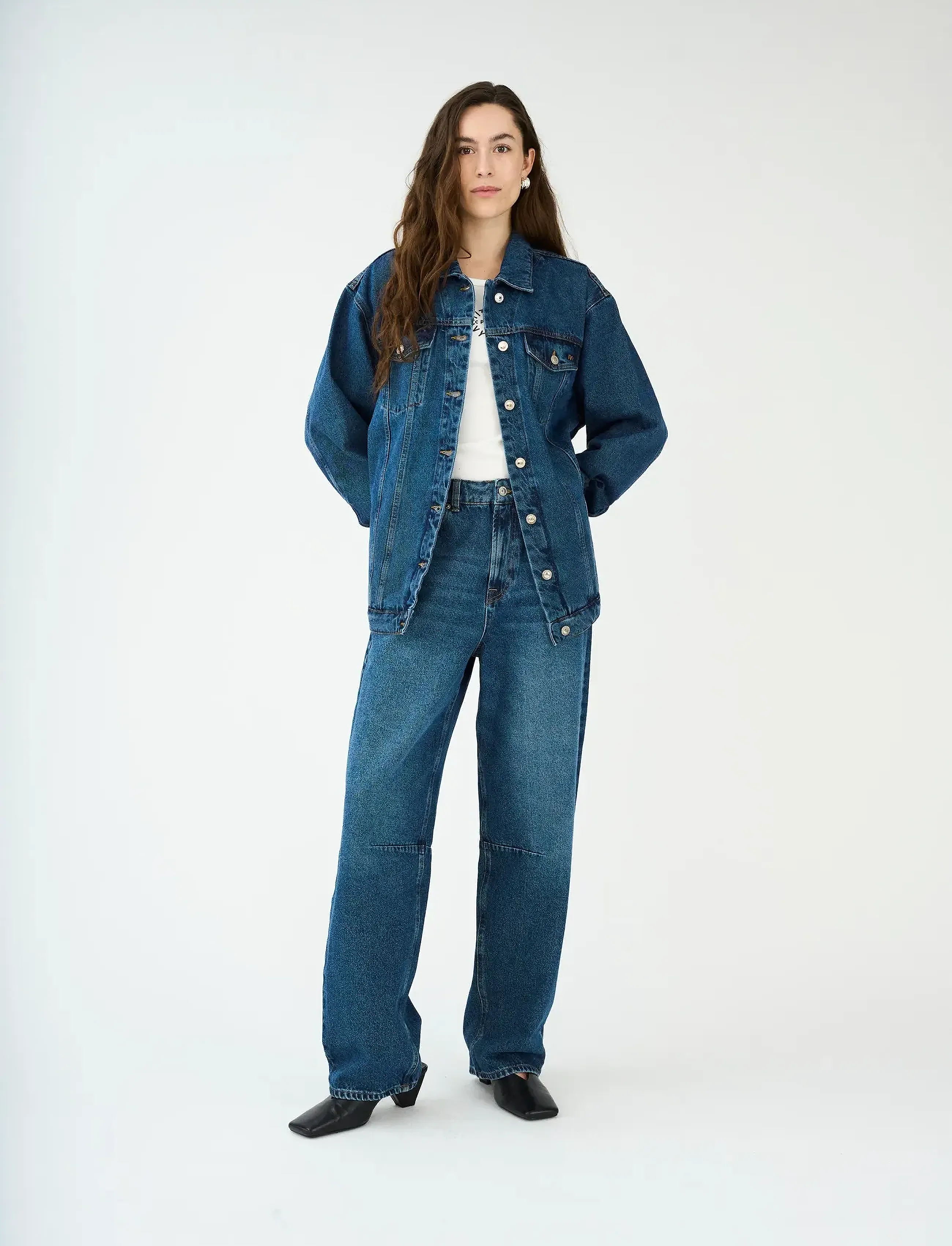 IVY Copenhagen - IVY-Janice Slung Jeans Wash Waterfo - tapered jeans - denim blue - 4