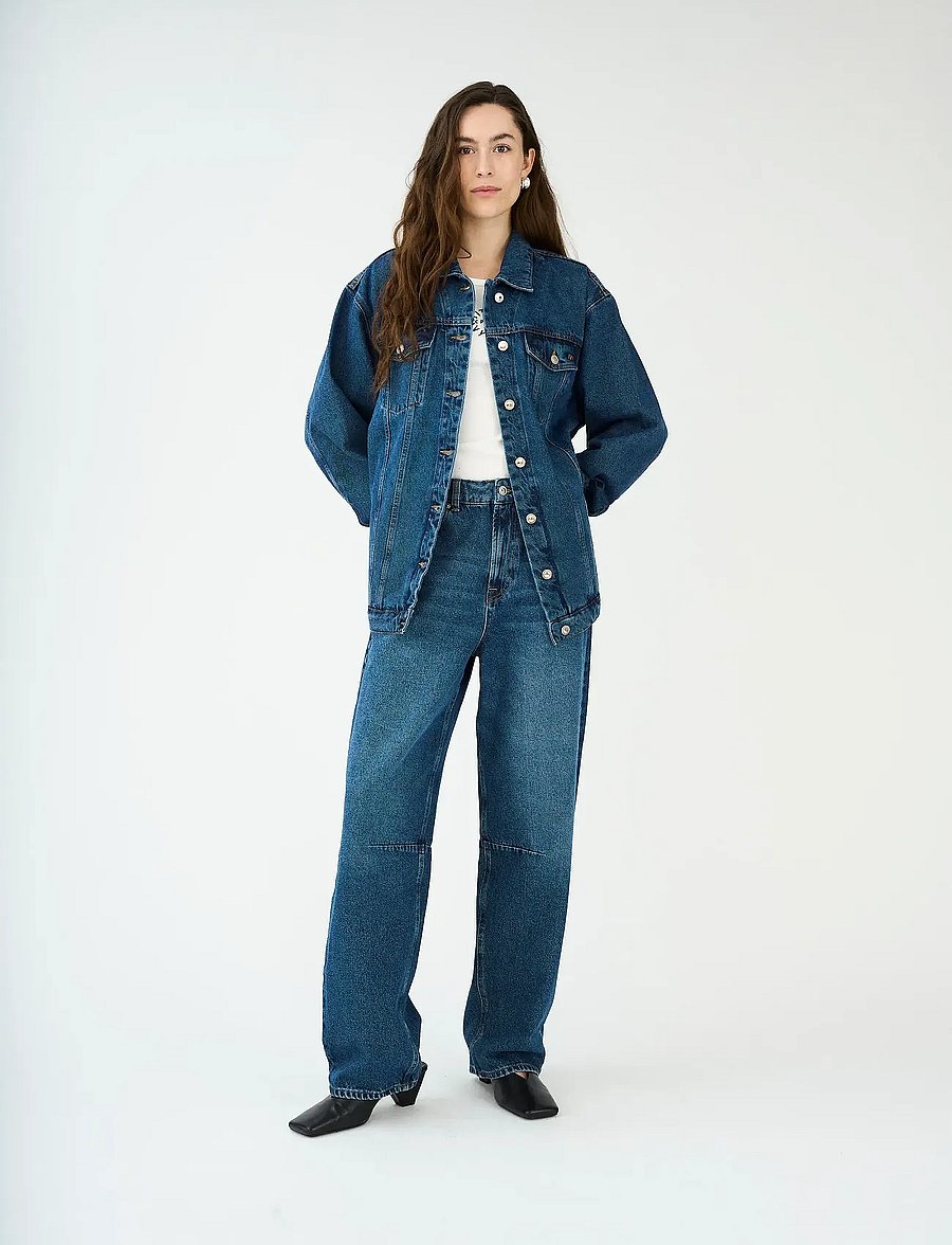 IVY Copenhagen - IVY-Janice Slung Jeans Wash Waterfo - tapered jeans - denim blue - 4