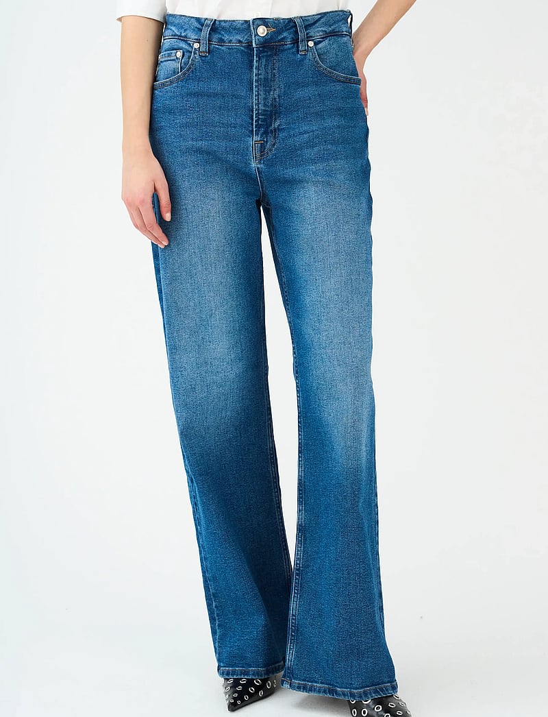IVY Copenhagen - IVY-Brooke Jeans Wash Navan - hosen mit weitem bein - denim blue - 3