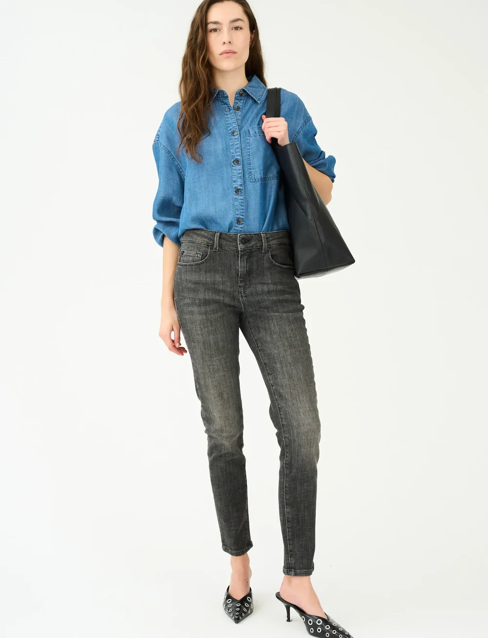 IVY Copenhagen - IVY-Alexa Cropped Jeans Wash Westpo - skinny jeans - grey - 4