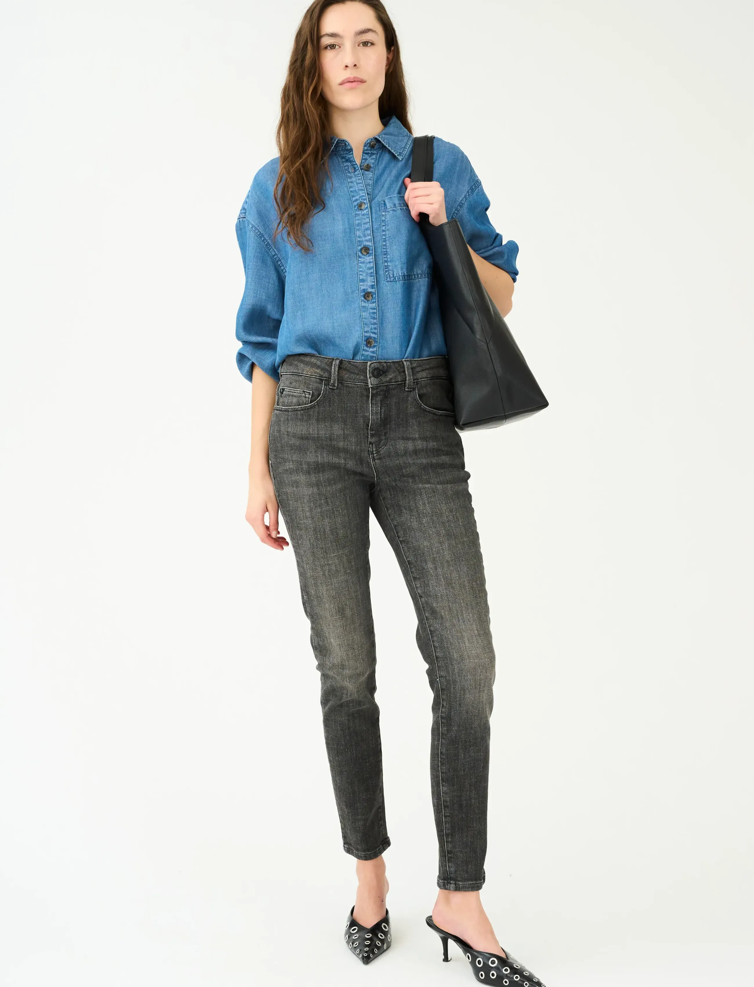 IVY Copenhagen - IVY-Alexa Cropped Jeans Wash Westpo - jeans skinny - grey - 4