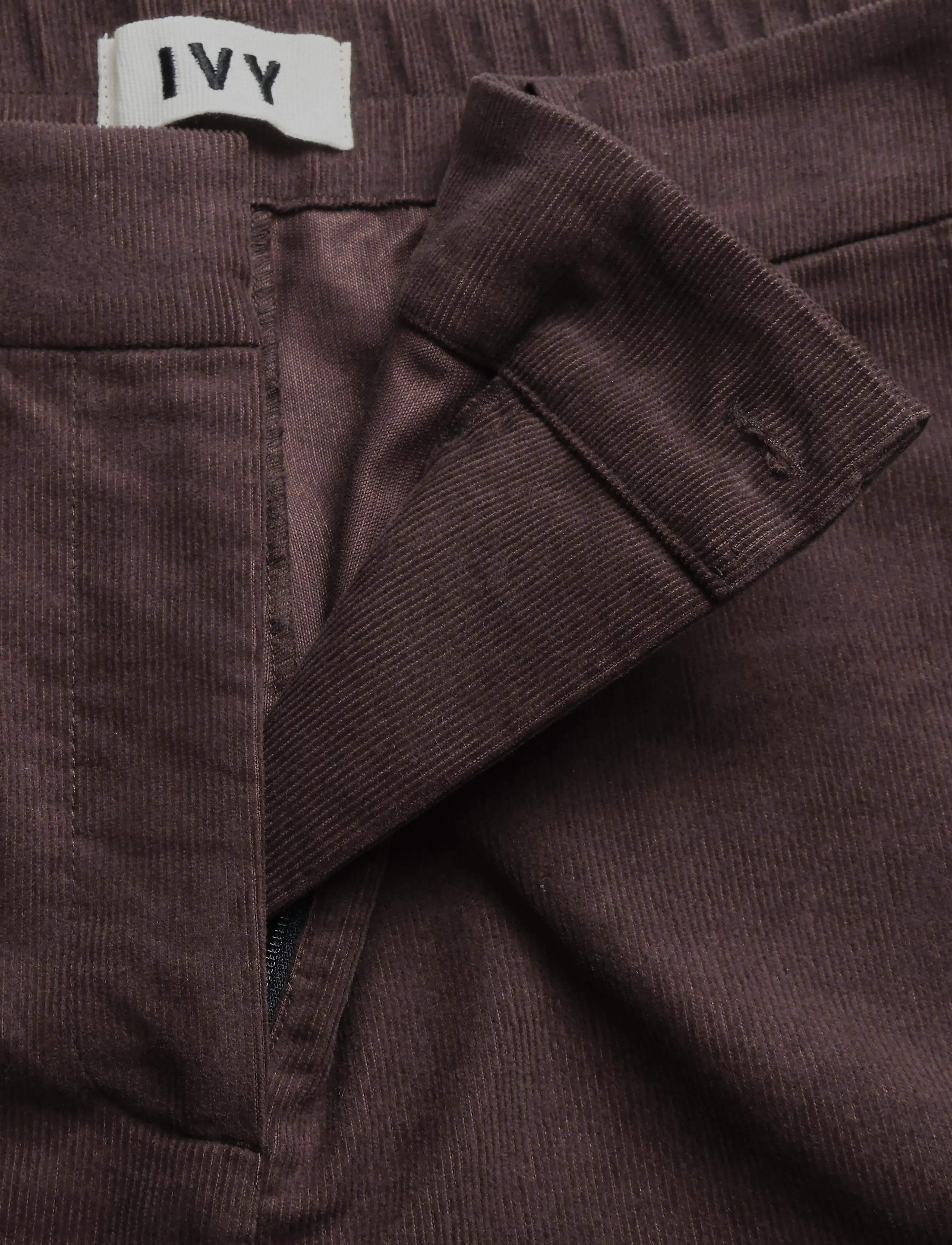 IVY Copenhagen - IVY-Alice Wide baby Cord Pant - party wear at outlet prices - expresso brown - 3