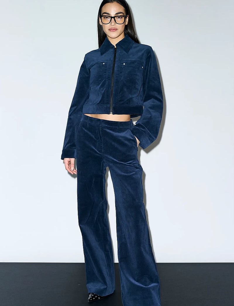 IVY Copenhagen - IVY-Ann Charlotte Cord Zip Jacket - utilityjackor - deep navy blue - 0