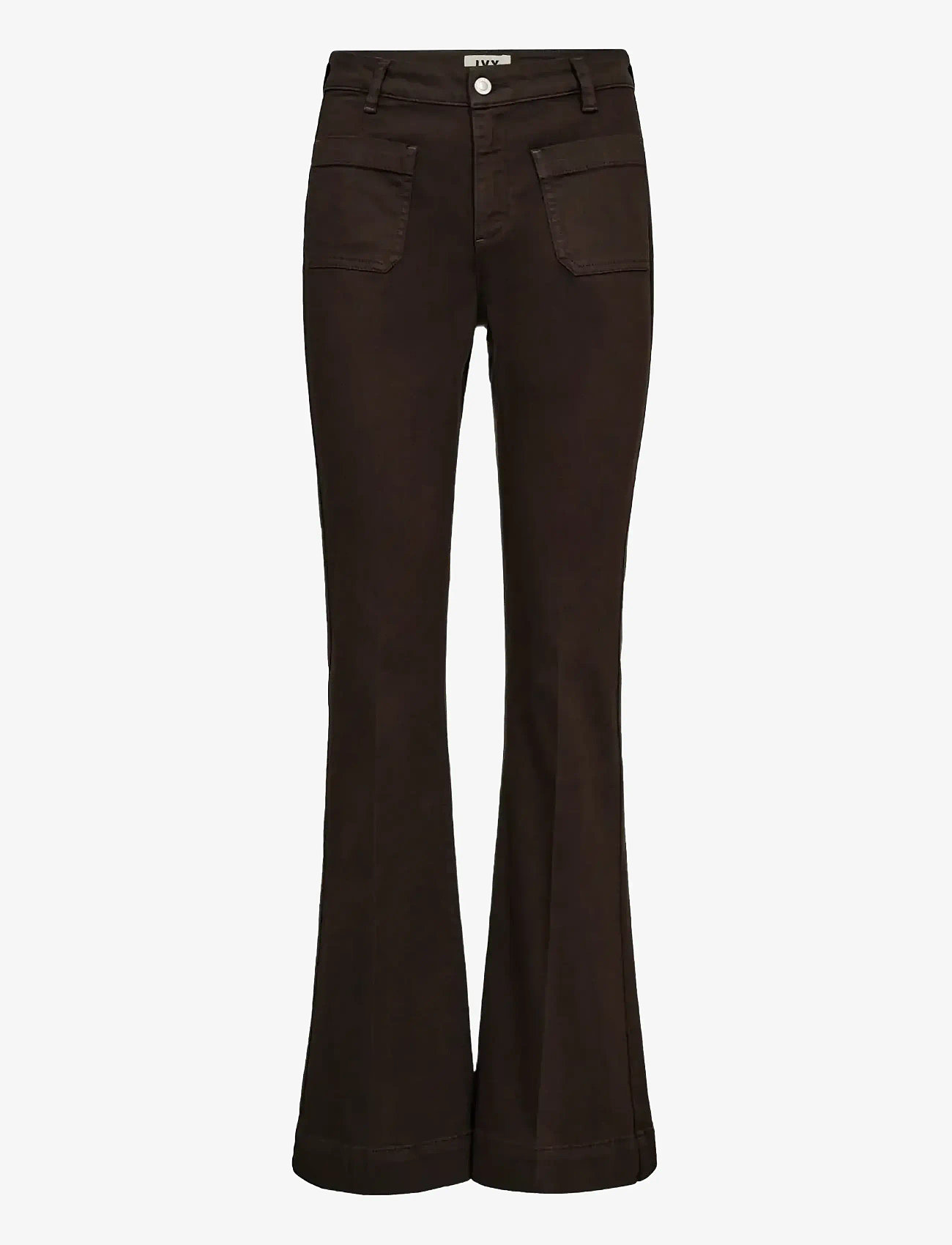 IVY Copenhagen - IVY-Ann Charlotte Jeans Wash Sava C - utsvängda jeans - expresso brown - 1