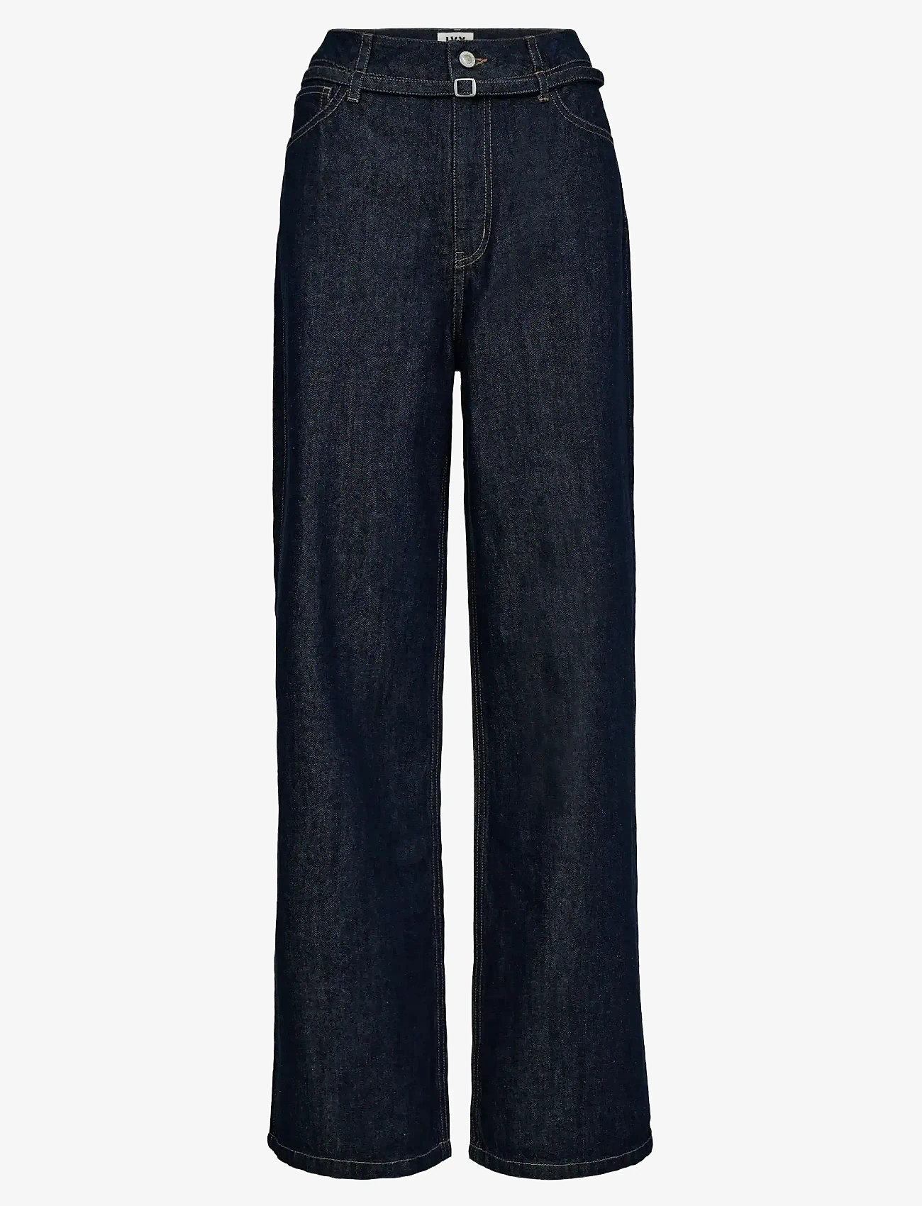 IVY Copenhagen - IVY-Brooke Belted Jeans Wash Manhat - vida jeans - rinse denim - 1