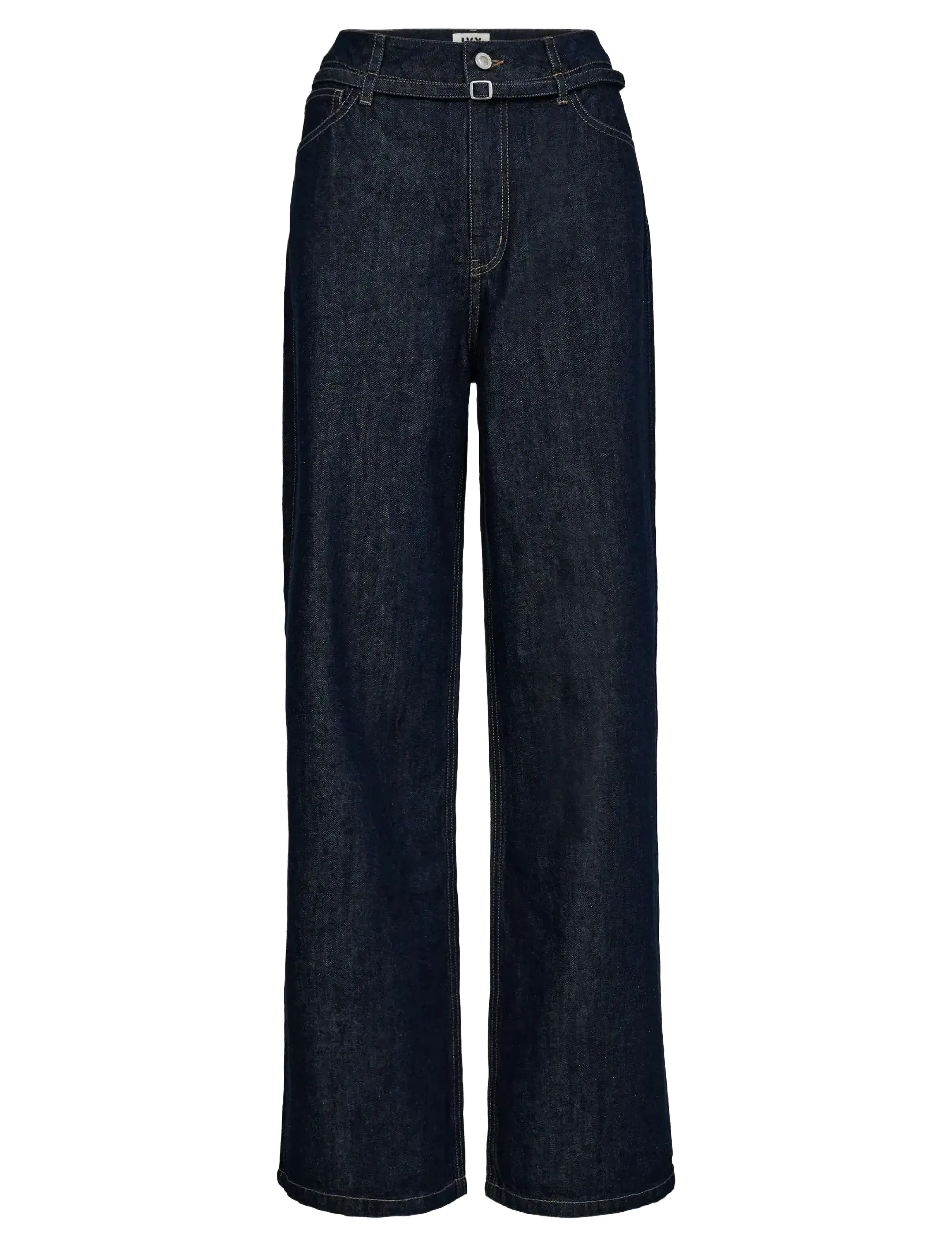 IVY Copenhagen IVY-Brooke Belted Jeans Wash Manhat - IVY Copenhagen - RINSE DENIM / navy