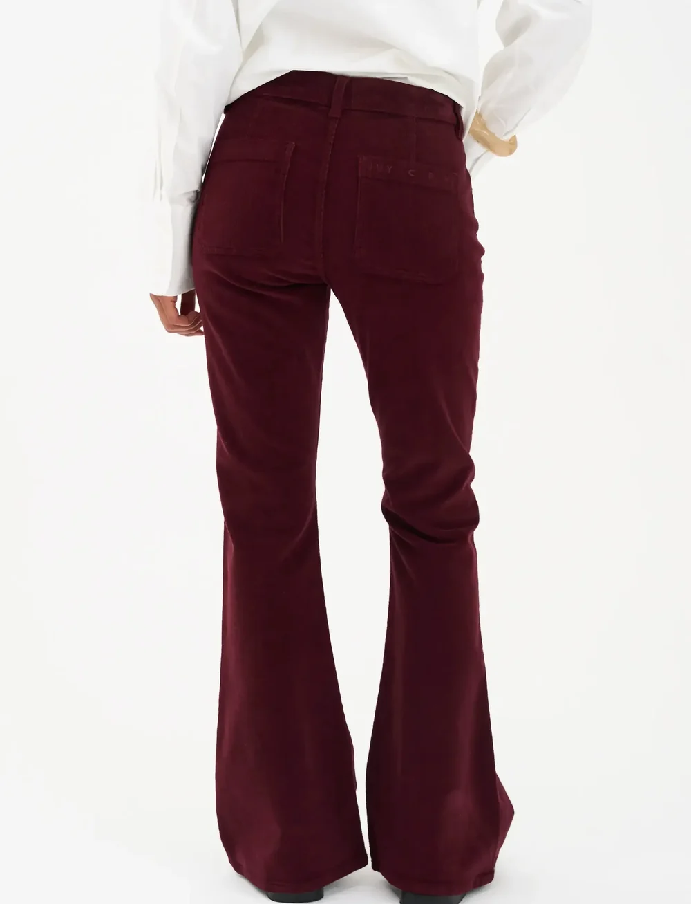 IVY Copenhagen - IVY-Charlotte Jeans Cord. - utsvängda jeans - burgundy - 4