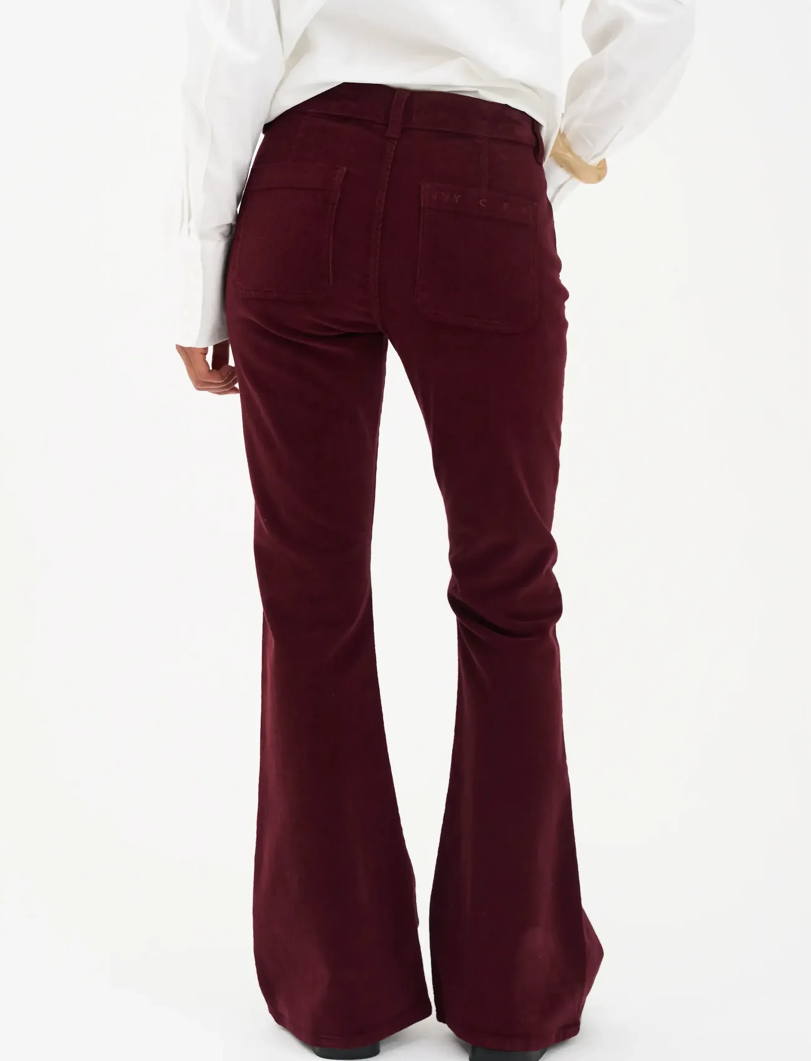 IVY Copenhagen - IVY-Charlotte Jeans Cord. - flared jeans - burgundy - 4