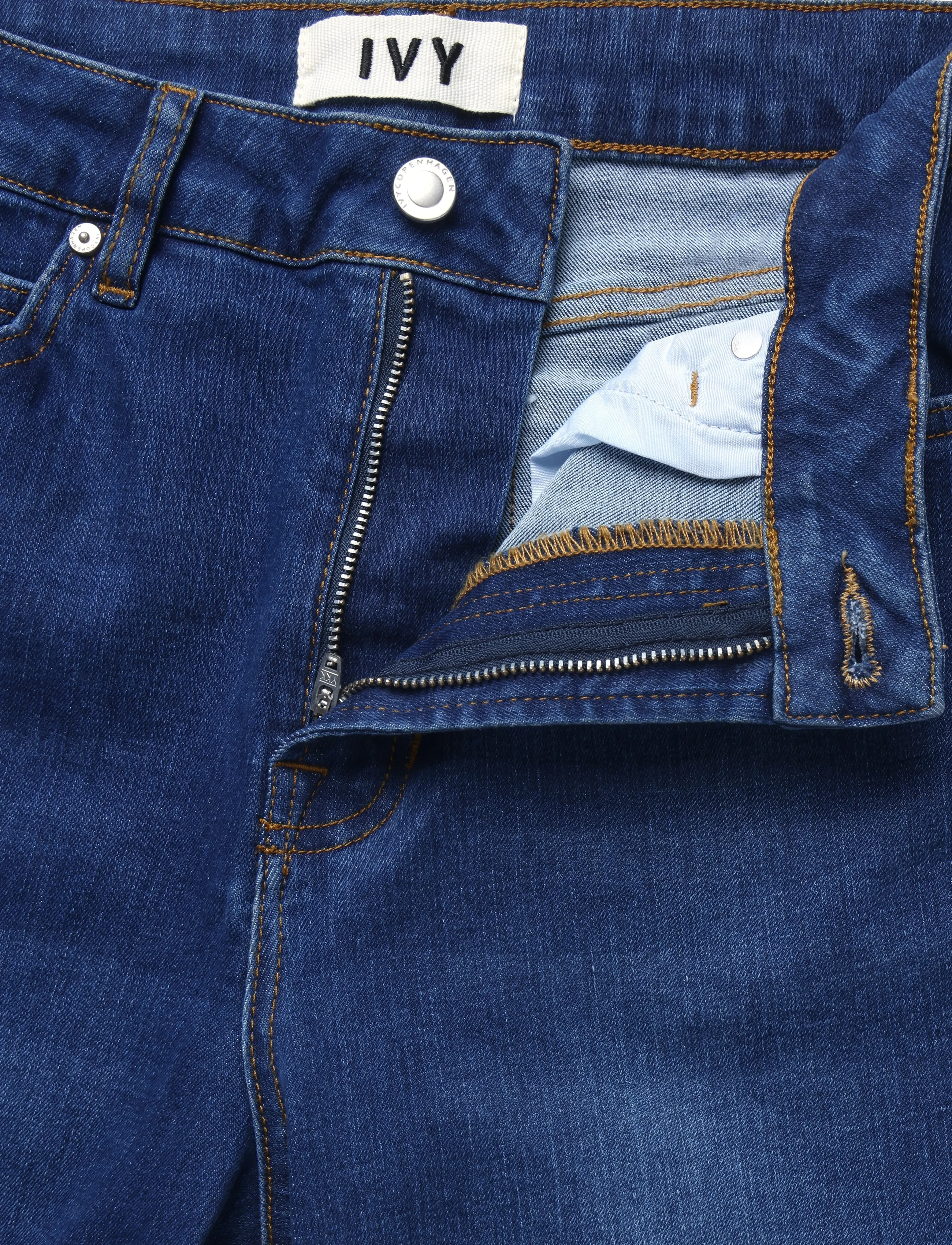 IVY Copenhagen - IVY-Mia Earth Jeans Wash Cayenne - straight jeans - denim blue - 3
