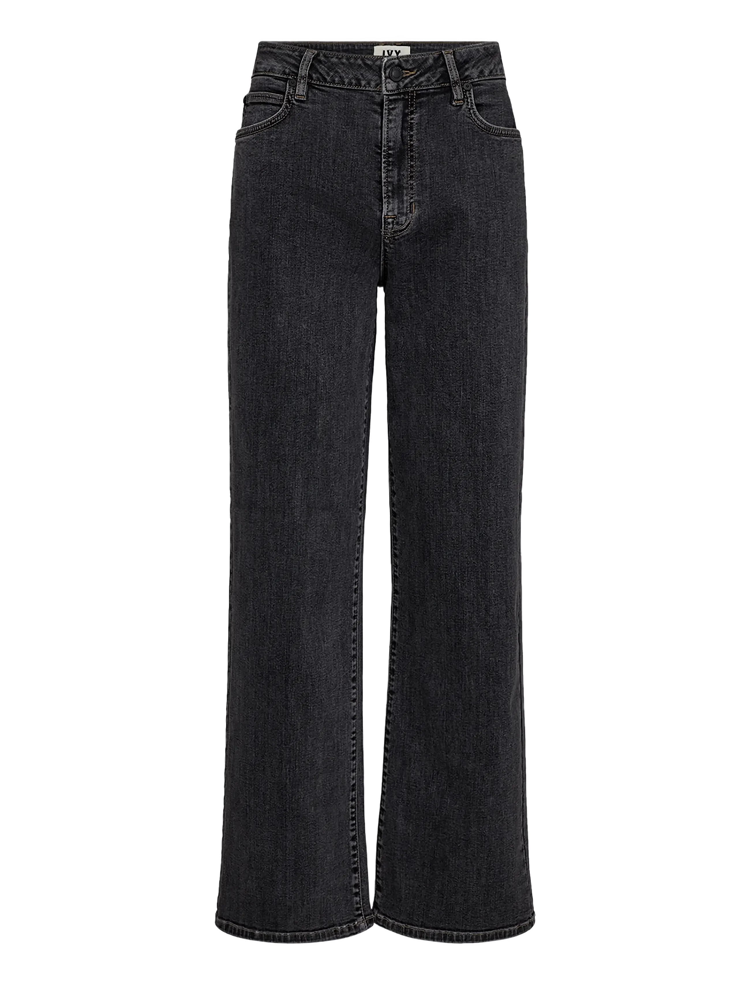 IVY Copenhagen IVY-Mia Jeans Wash Vintage Black - Straight jeans - BLACK / black