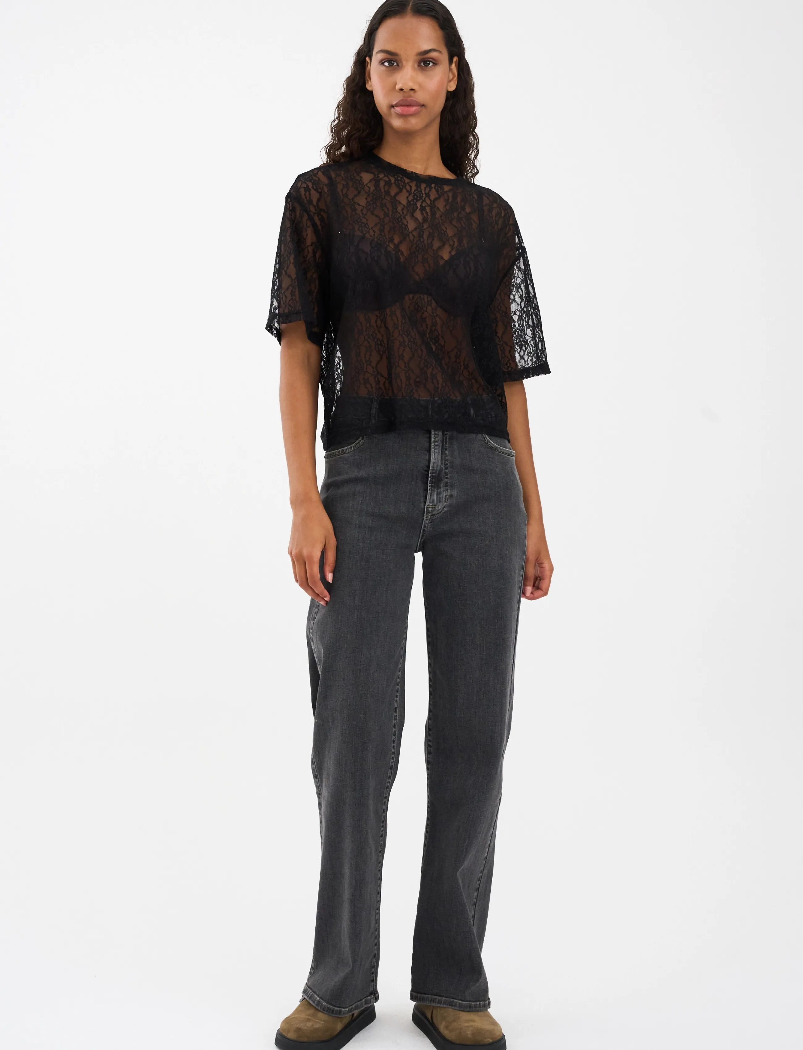 IVY Copenhagen - IVY-Mia Jeans Wash Vintage Black - straight jeans - black - 0
