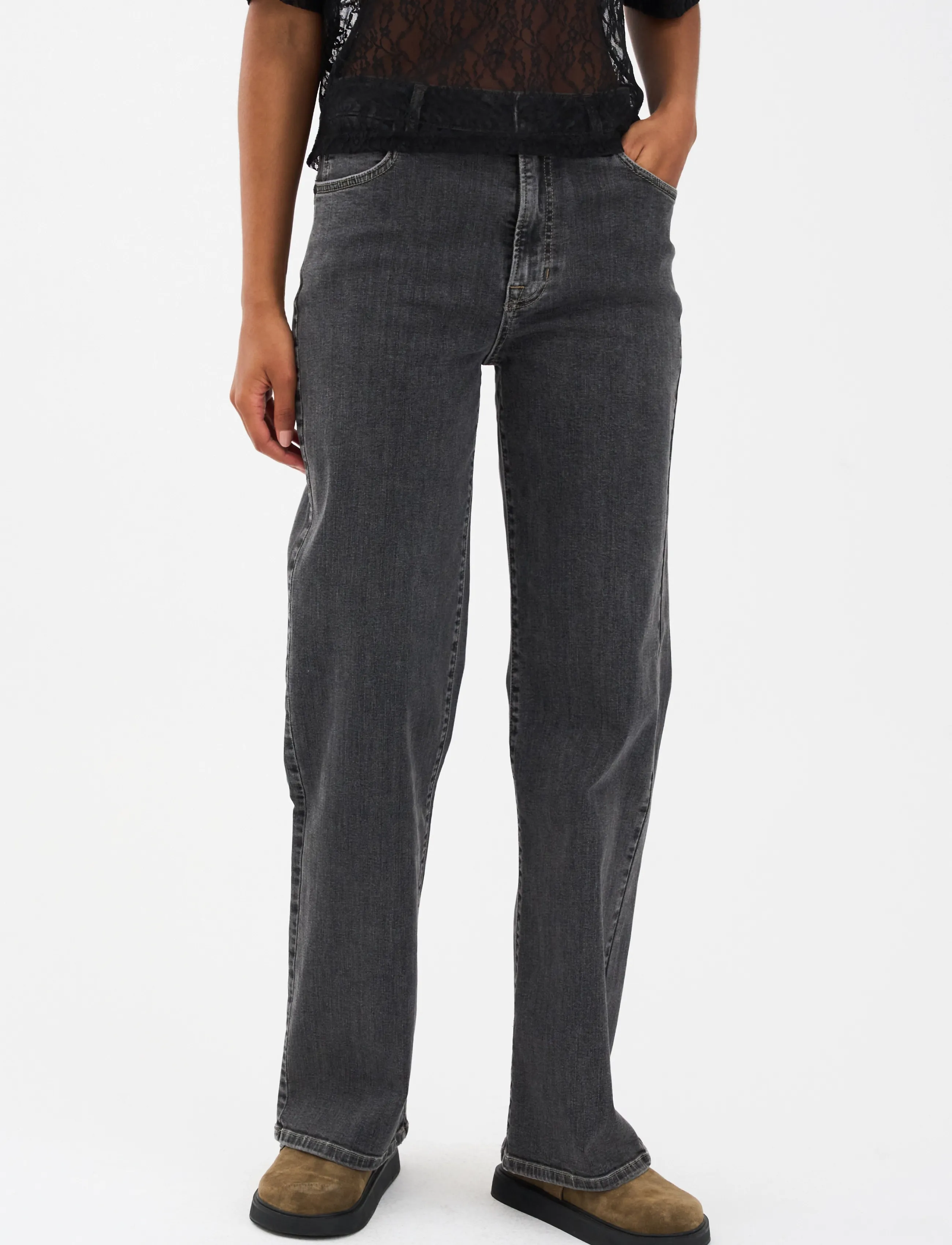 IVY Copenhagen - IVY-Mia Jeans Wash Vintage Black - straight jeans - black - 3