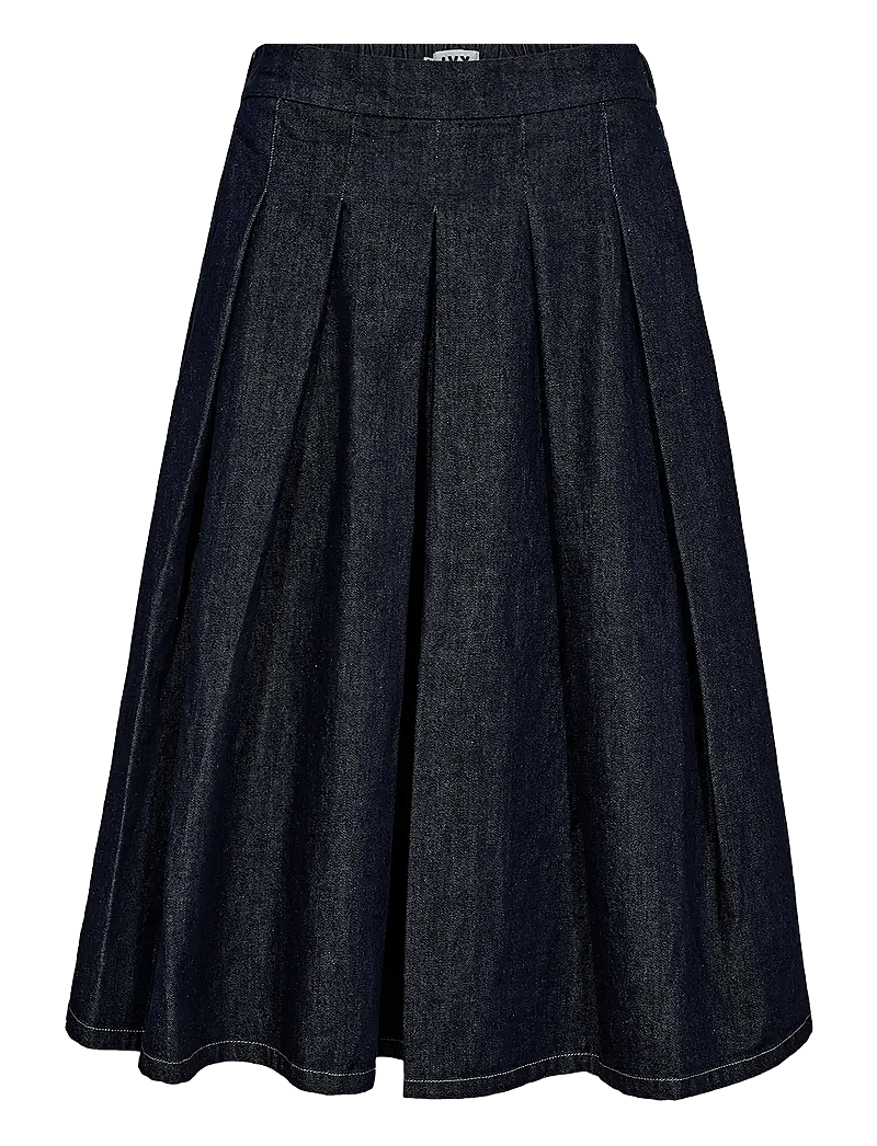 IVY Copenhagen - IVY-Morisette Solar Skirt Wash Manh - midi kjolar - rinse denim - 1