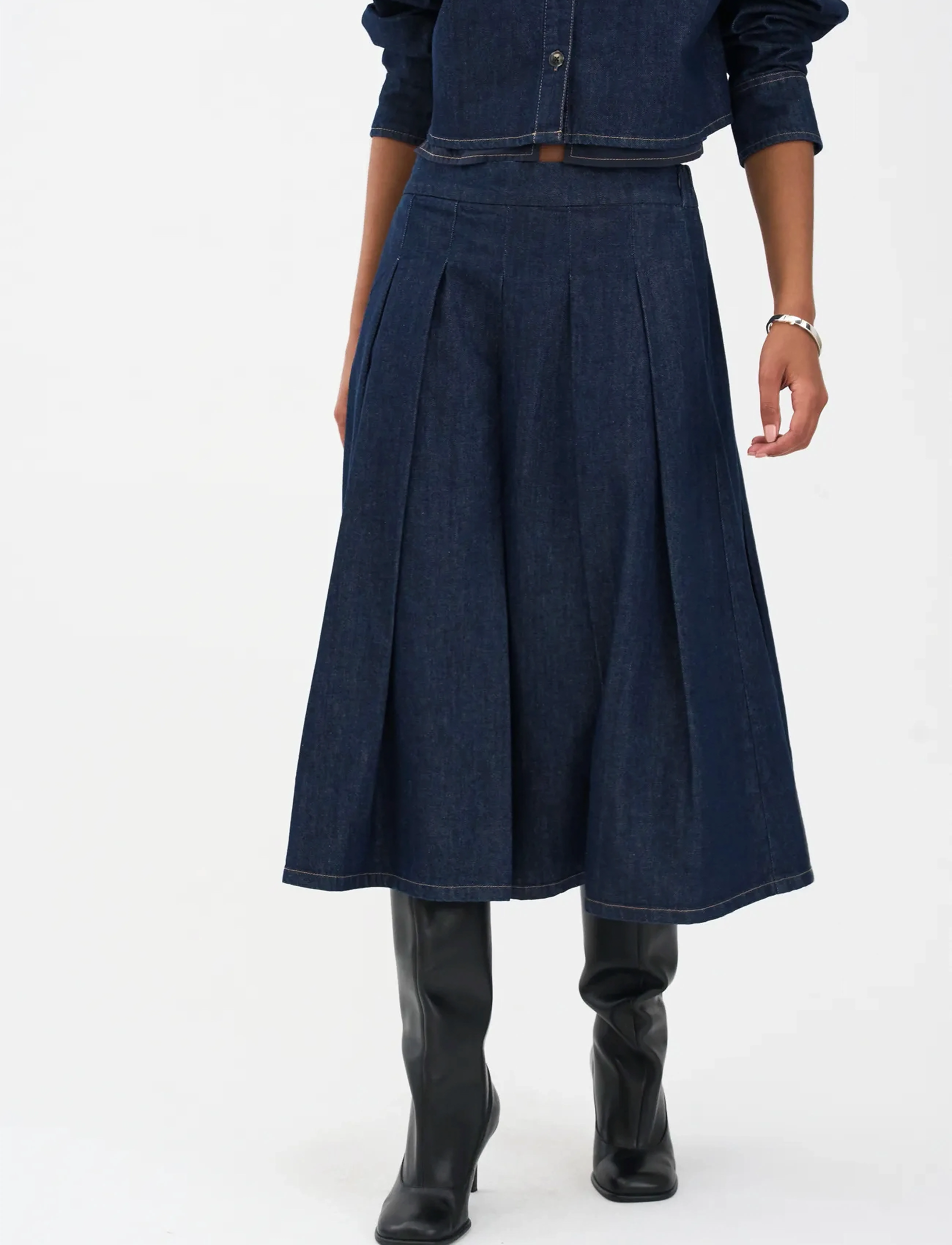 IVY Copenhagen - IVY-Morisette Solar Skirt Wash Manh - jupes midi - rinse denim - 3