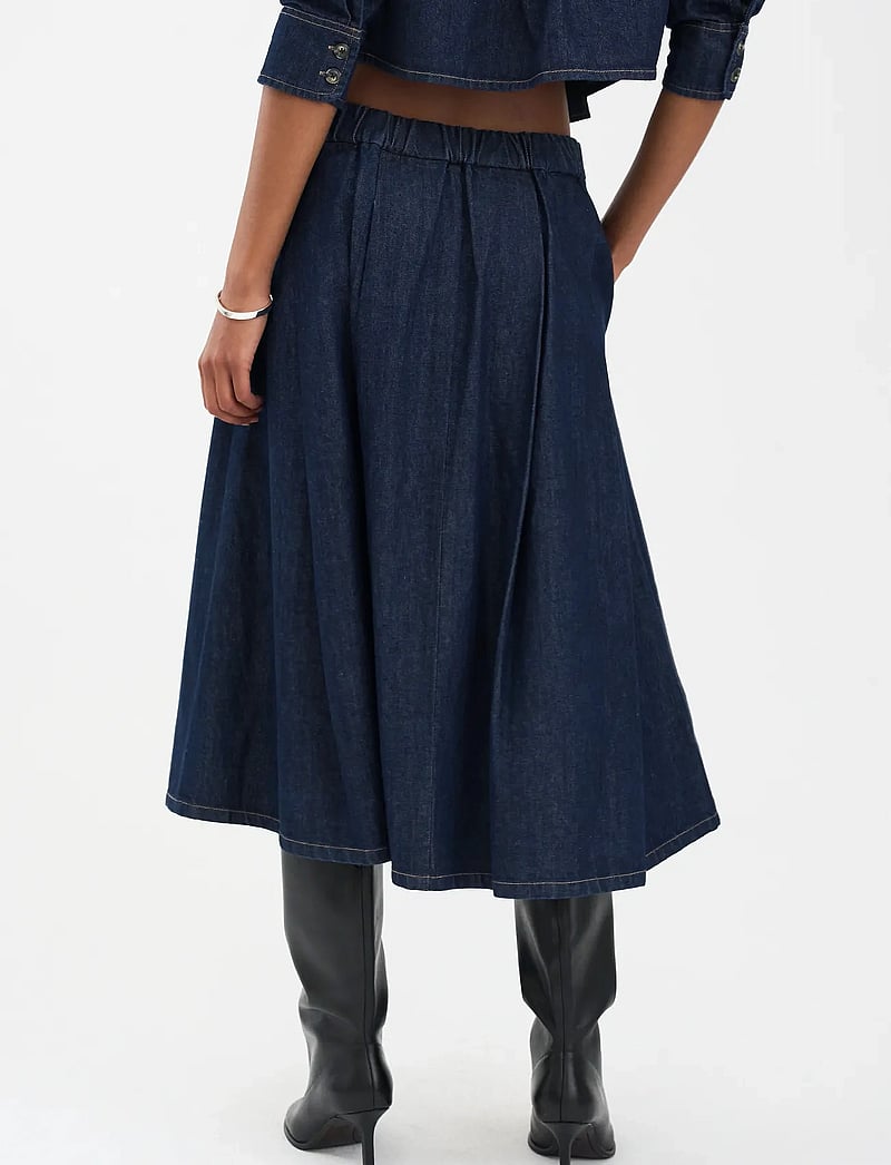 IVY Copenhagen - IVY-Morisette Solar Skirt Wash Manh - midi kjolar - rinse denim - 4