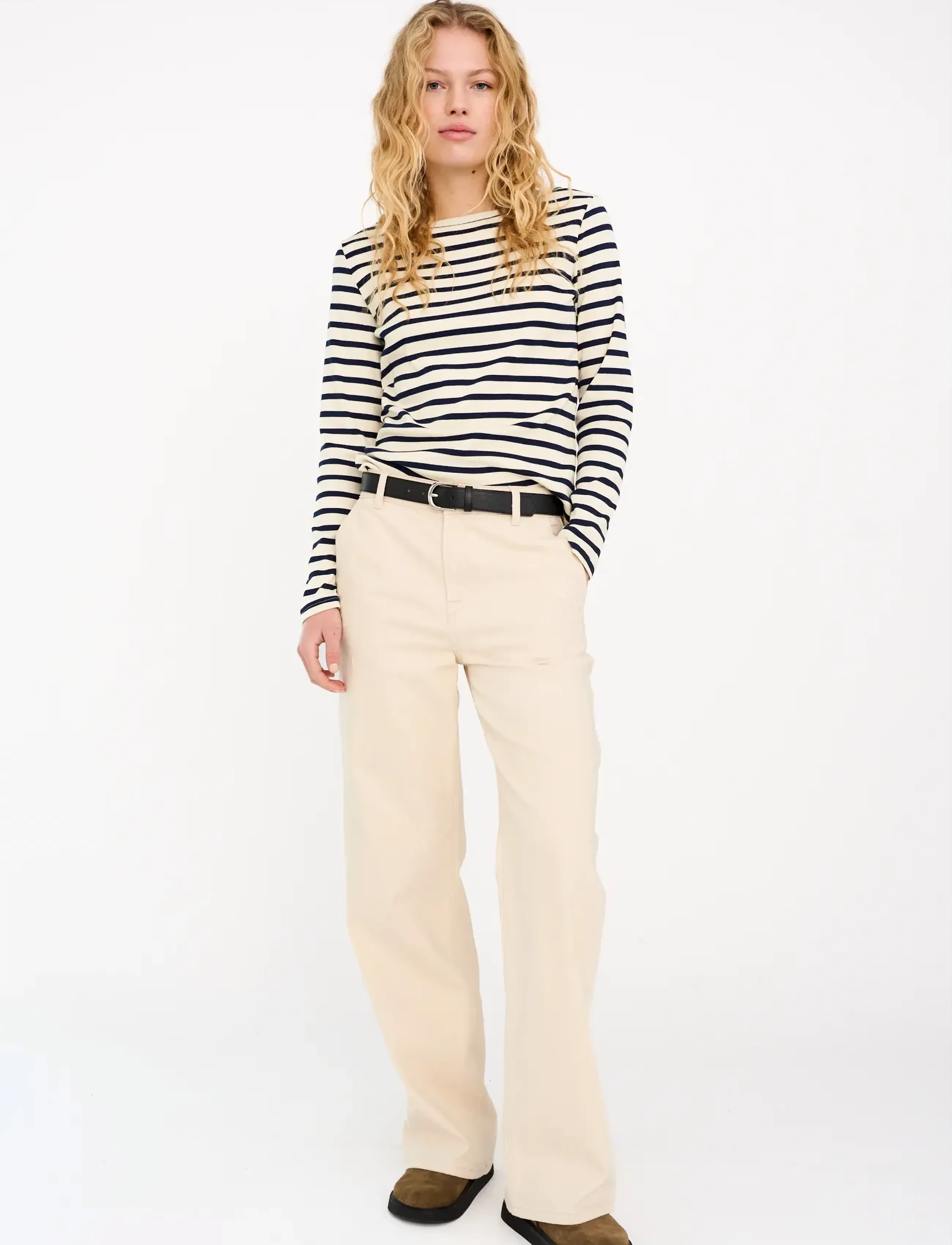 IVY Copenhagen IVY-Augusta French Jeans Wash Ecru - Transitional Layering - ECRU / beige
