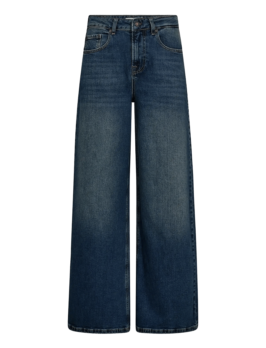 IVY Copenhagen - IVY-Alina Flare Wide Jeans Wash Add - pantalons larges - denim blue - 1