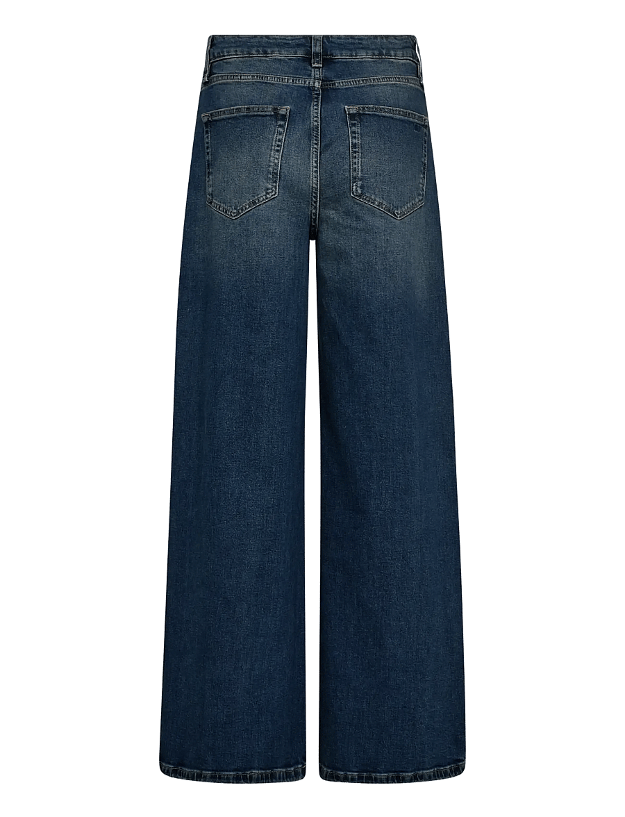 IVY Copenhagen - IVY-Alina Flare Wide Jeans Wash Add - pantalons larges - denim blue - 2