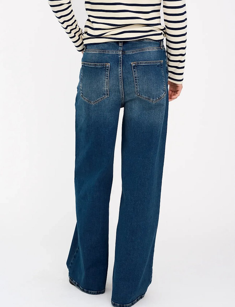 IVY Copenhagen - IVY-Alina Flare Wide Jeans Wash Add - pantalons larges - denim blue - 4