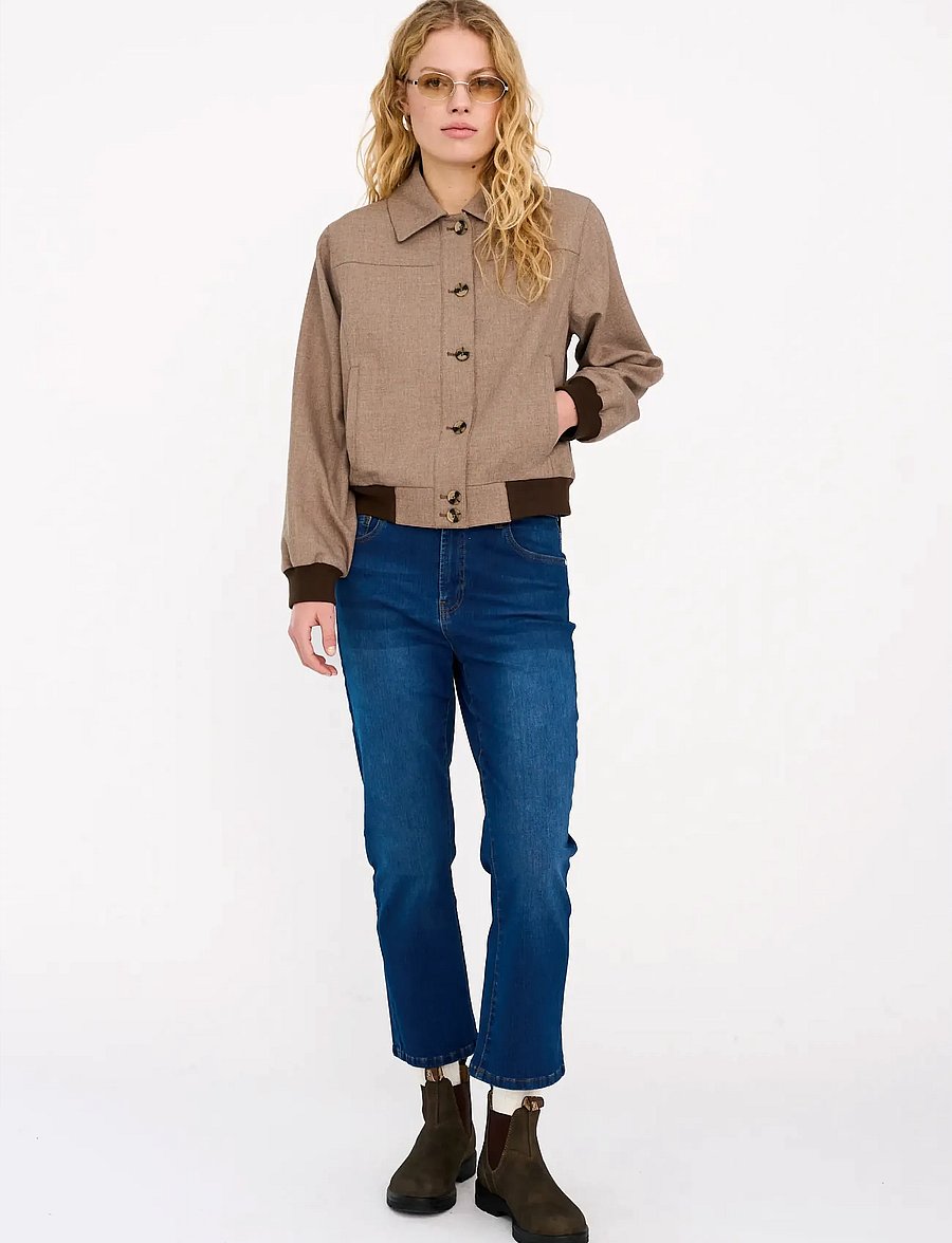 IVY Copenhagen - IVY-Frida Cropped Jeans Wash Cayenn - jeans évasés - denim blue - 0