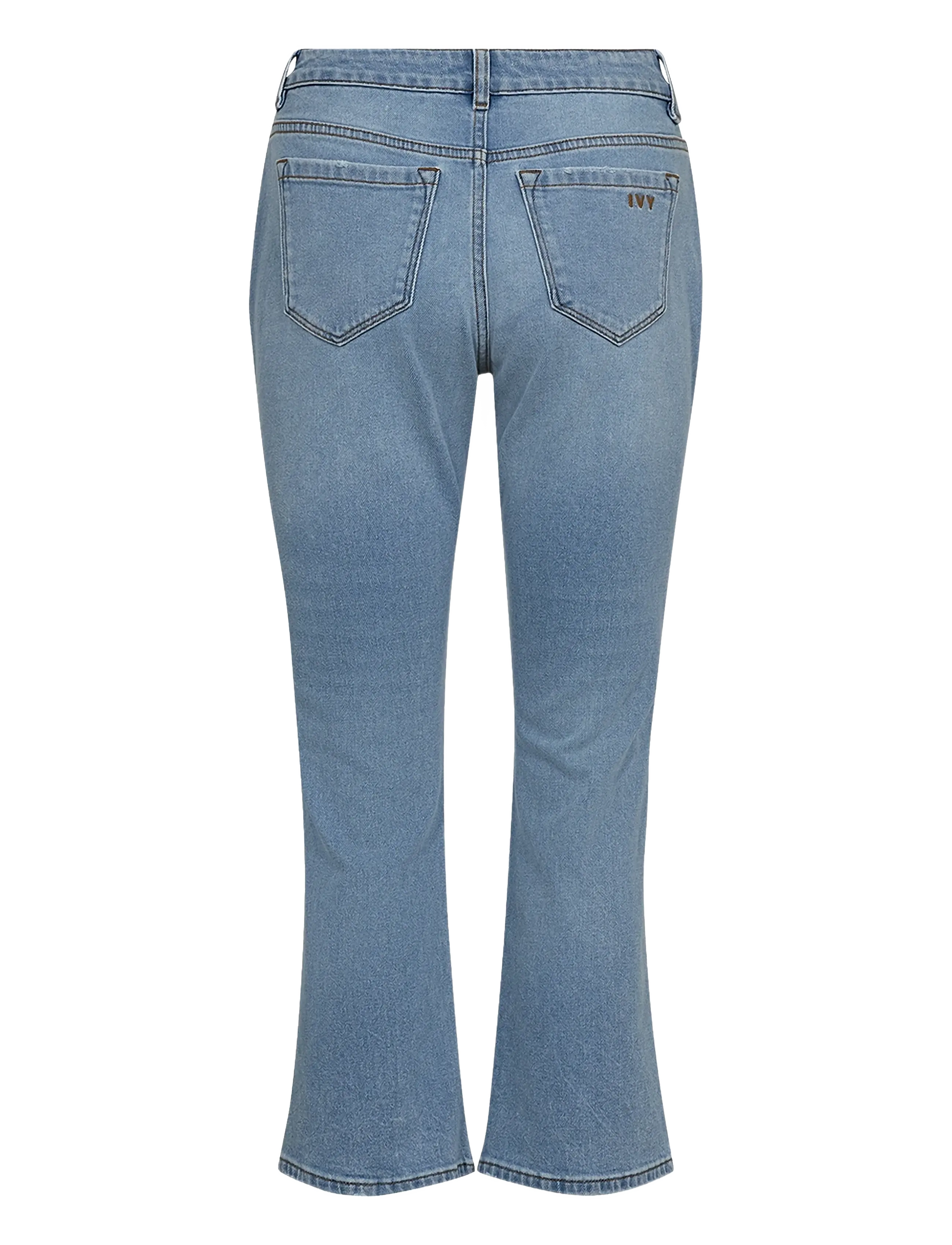 IVY Copenhagen - IVY-Johanna Kick Flare Jeans Wash M - utsvängda jeans - denim blue - 2
