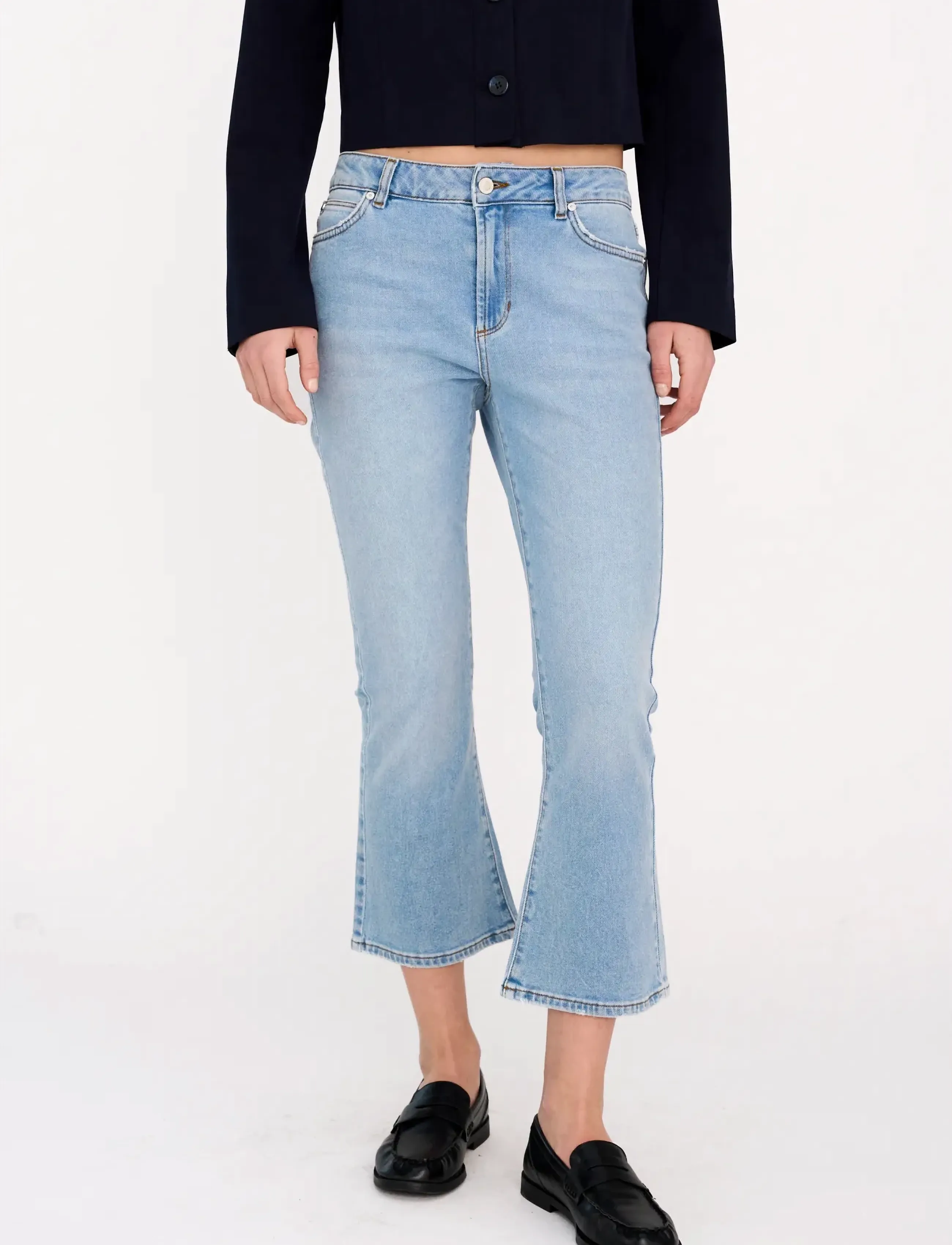 IVY Copenhagen - IVY-Johanna Kick Flare Jeans Wash M - utsvängda jeans - denim blue - 3