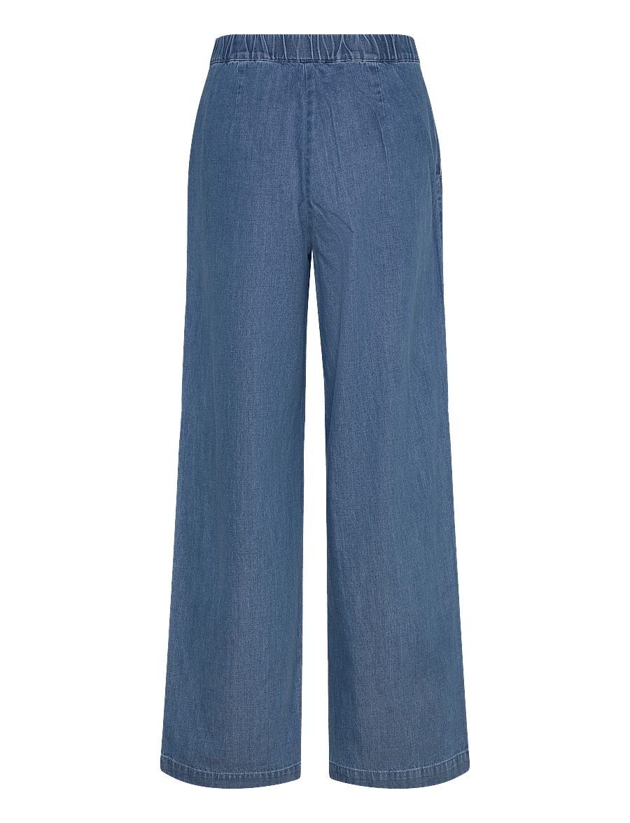 IVY Copenhagen - IVY-Malika Casual Pant Mid Blue - pantalons larges - mid blue denim - 2