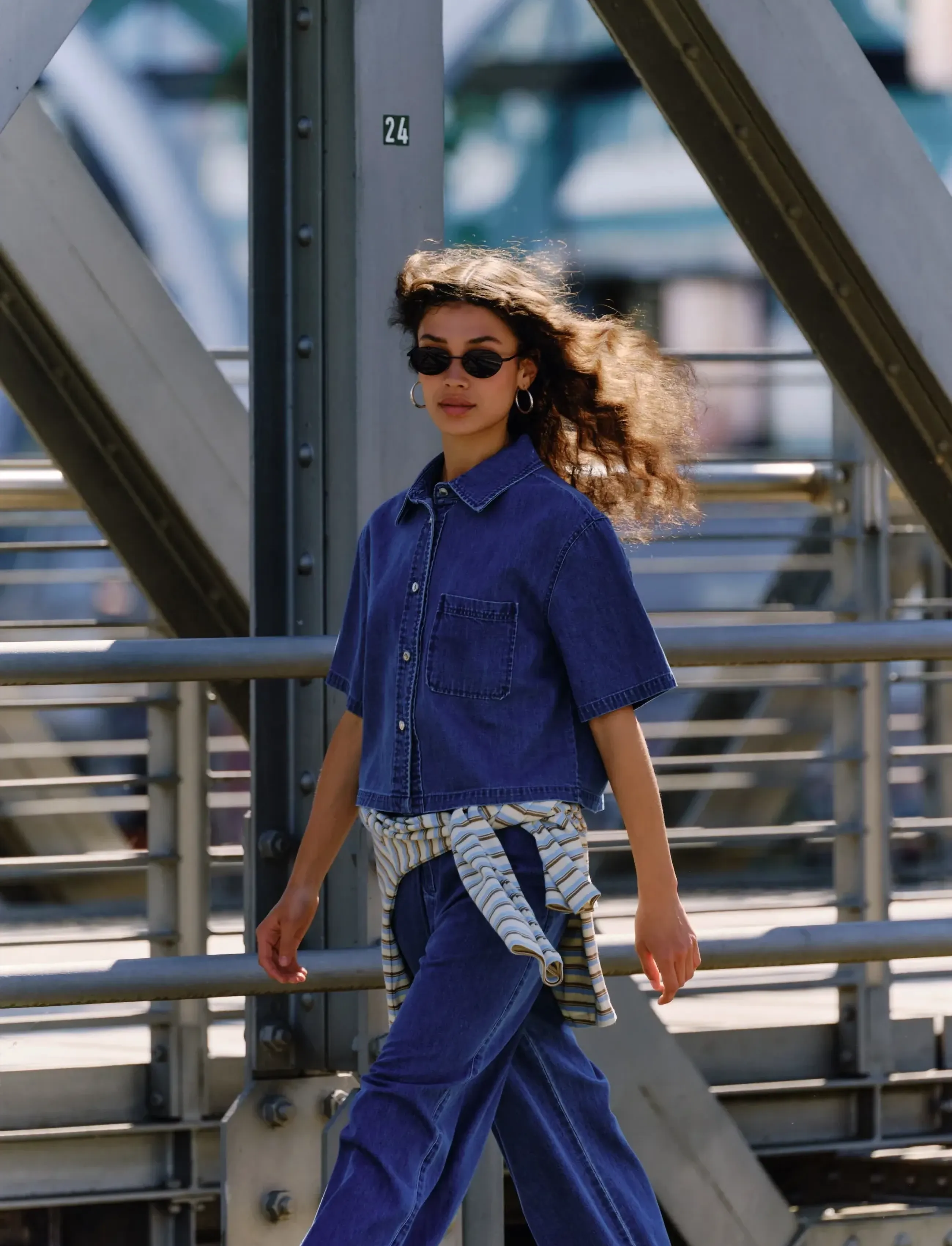 IVY Copenhagen - IVY-Malika Uta Oversize Shirt Mid B - jeanshemden - mid blue denim - 5