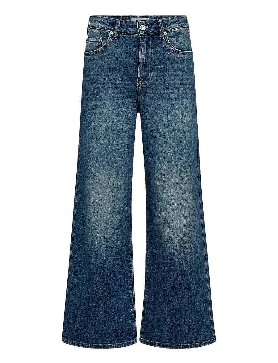 IVY Copenhagen - IVY-Medina Jeans Wash Turin - pantalons larges - denim blue - 1