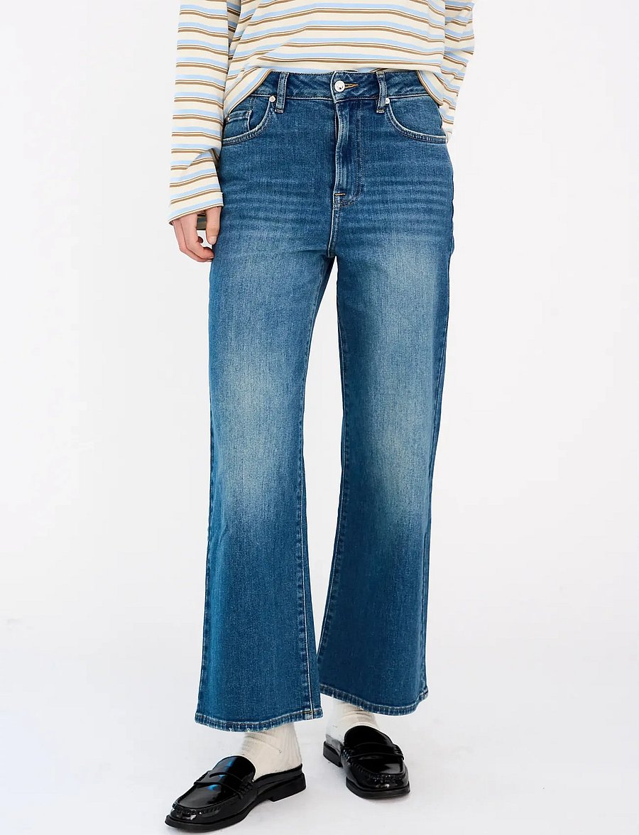 IVY Copenhagen - IVY-Medina Jeans Wash Turin - pantalons larges - denim blue - 3