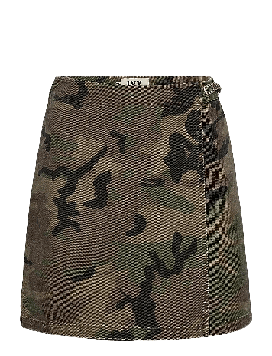 IVY Copenhagen - IVY-Paula Skirt Shorts Wash Camoufl - wickelröcke - camouflage - 1