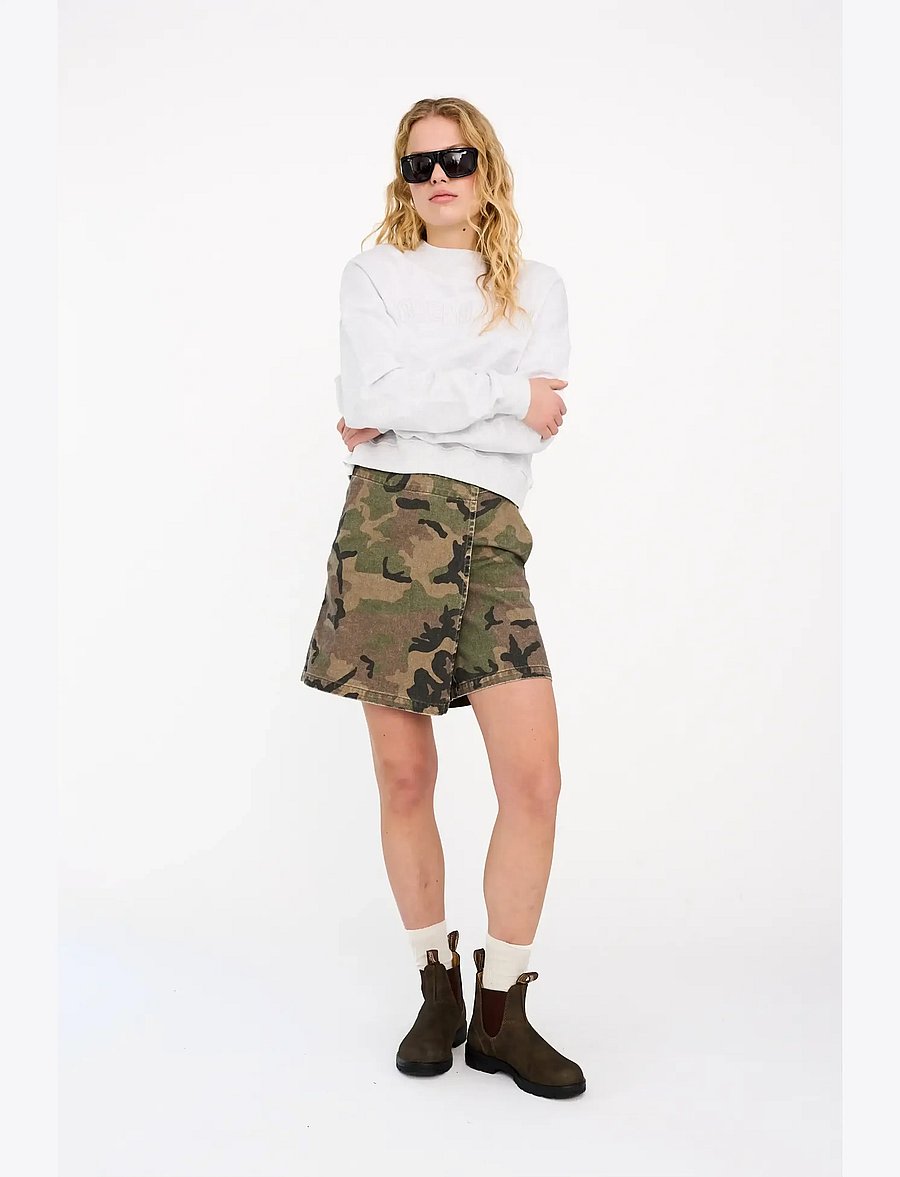 IVY Copenhagen - IVY-Paula Skirt Shorts Wash Camoufl - wickelröcke - camouflage - 0