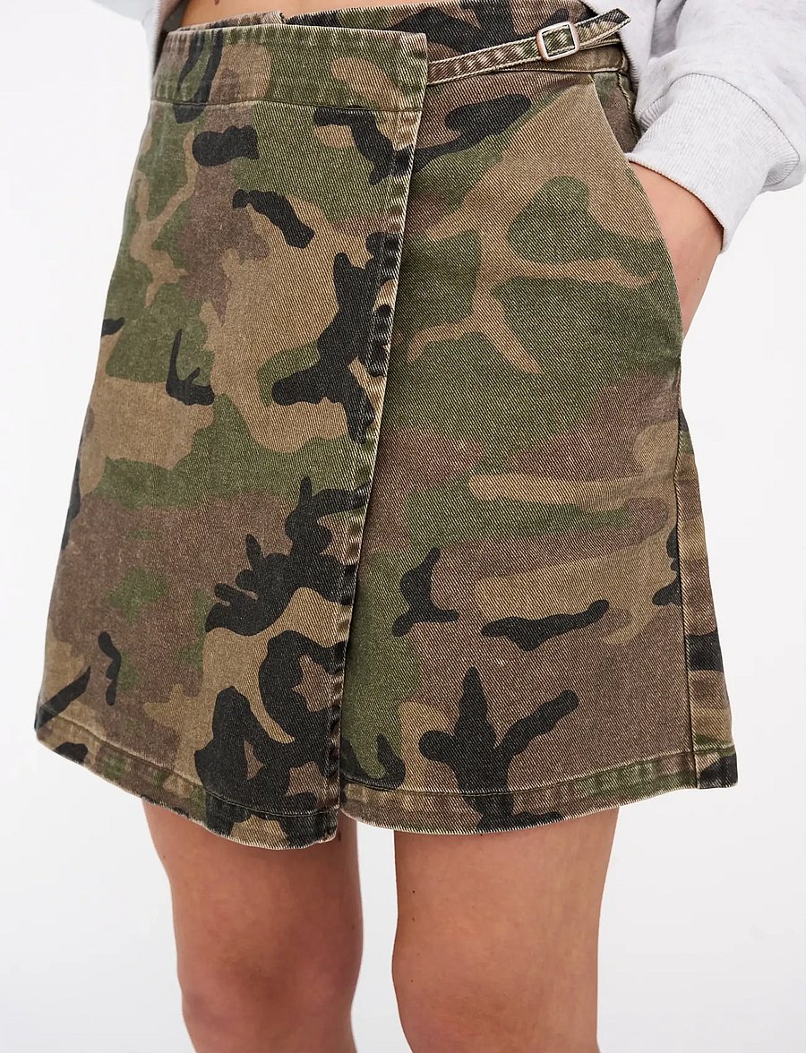 IVY Copenhagen - IVY-Paula Skirt Shorts Wash Camoufl - wickelröcke - camouflage - 5