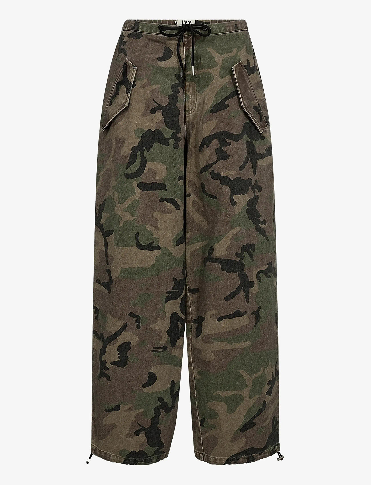 IVY Copenhagen - IVY-Penny Parachute Pant Wash Camou - barrel jeans - camouflage - 1