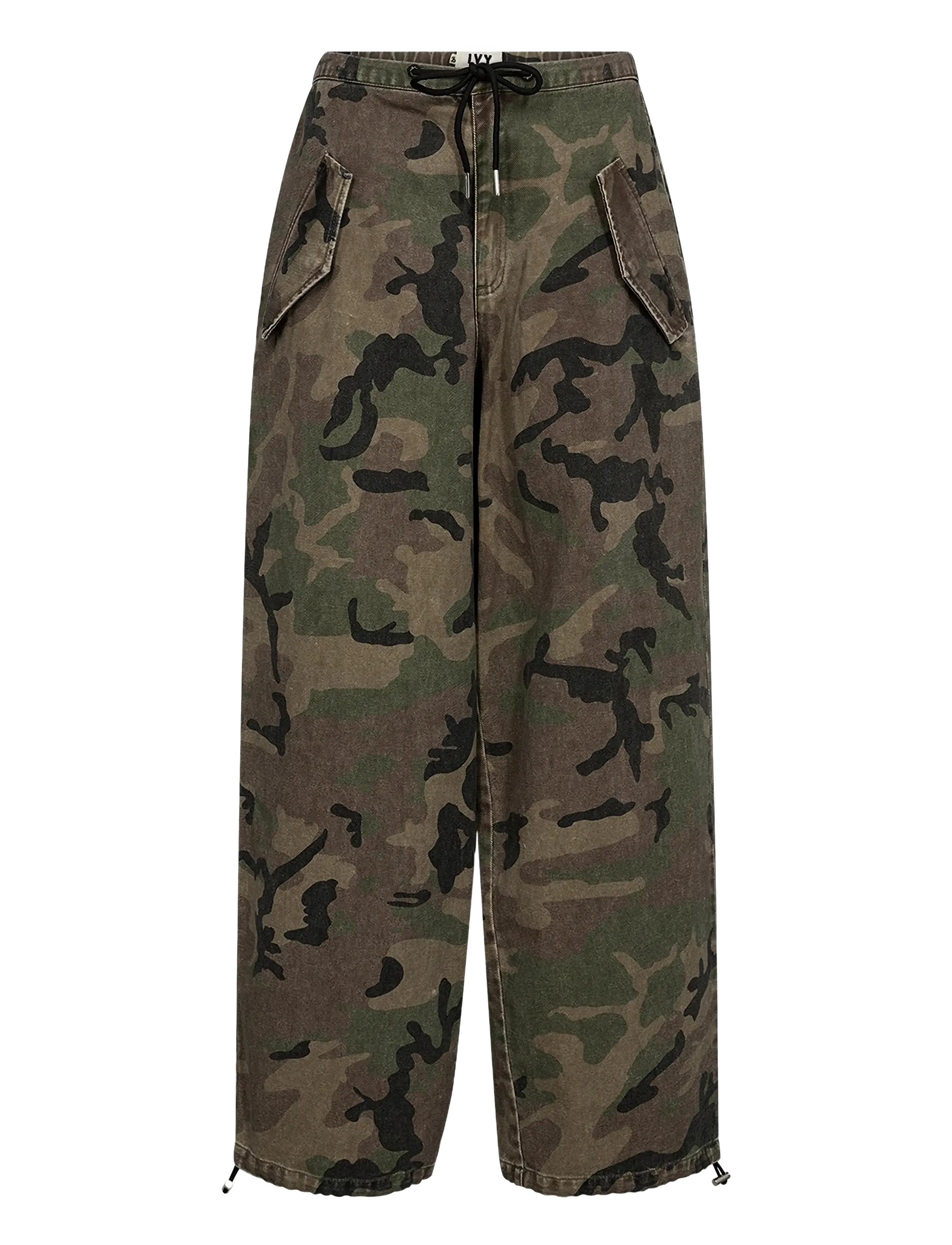 IVY Copenhagen IVY-Penny Parachute Pant Wash Camou - Jeans - CAMOUFLAGE / green