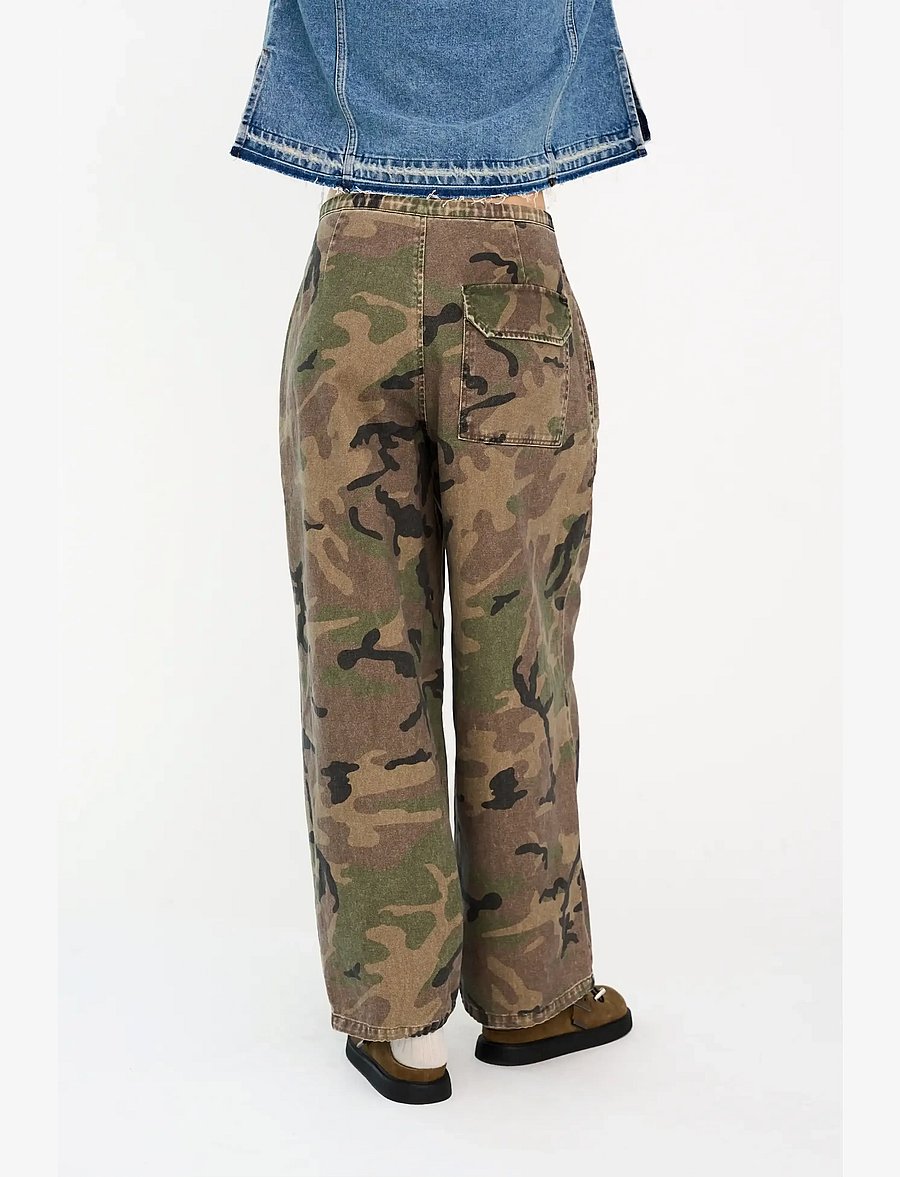 IVY Copenhagen - IVY-Penny Parachute Pant Wash Camou - camouflage - 4