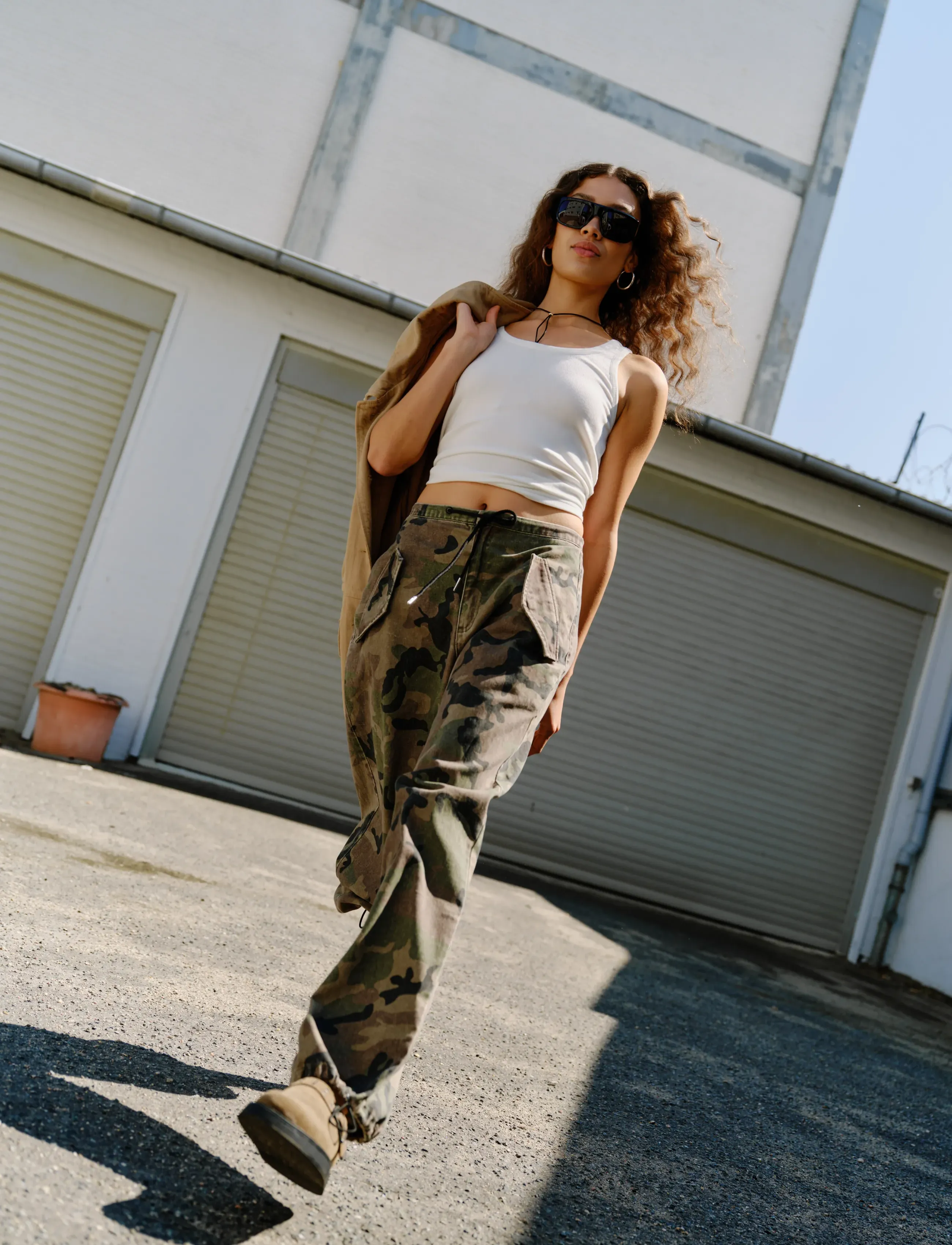 IVY Copenhagen - IVY-Penny Parachute Pant Wash Camou - camouflage - 5