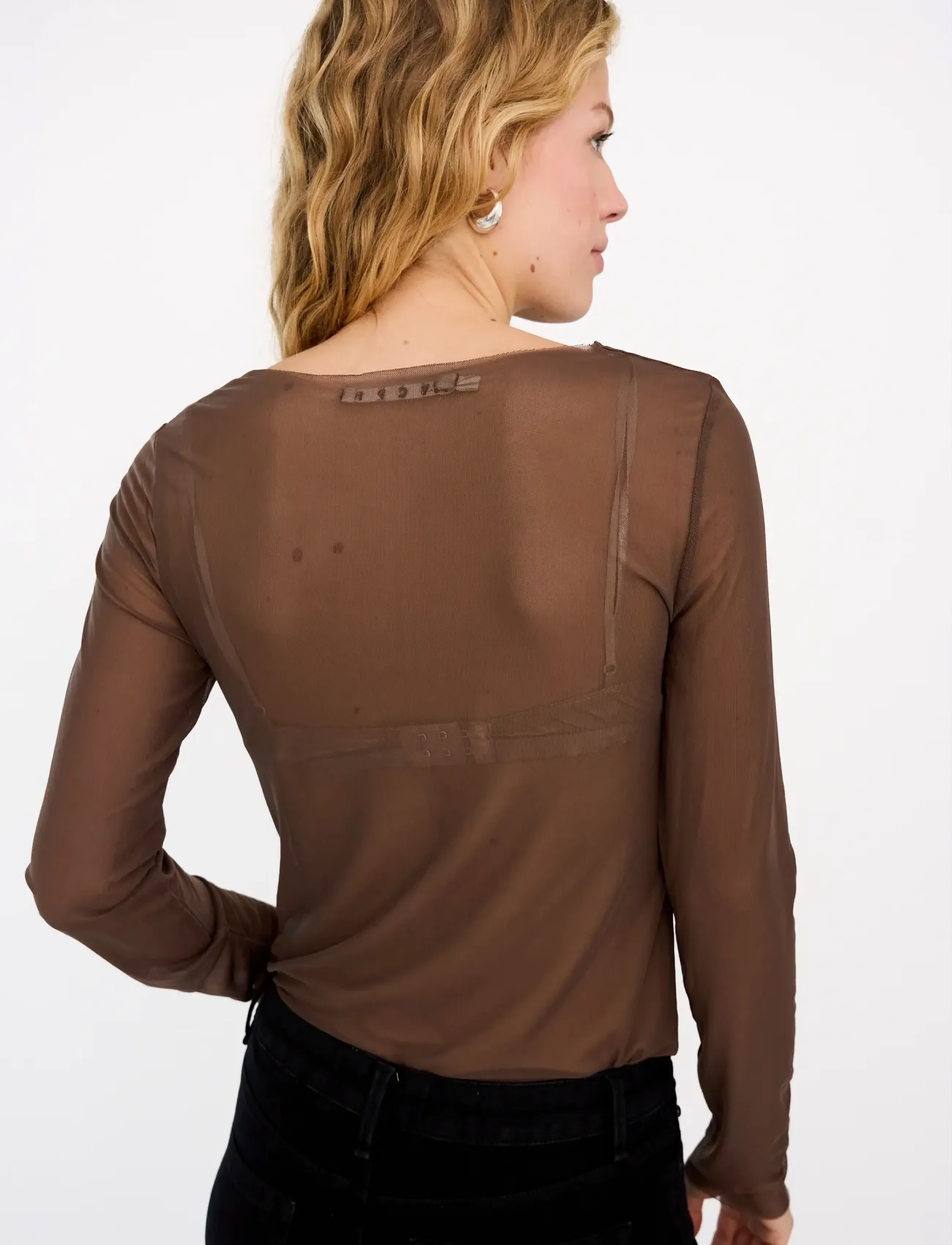 IVY Copenhagen - IVY-Toulle LS Top - hauts à manches longues - dark brown - 3