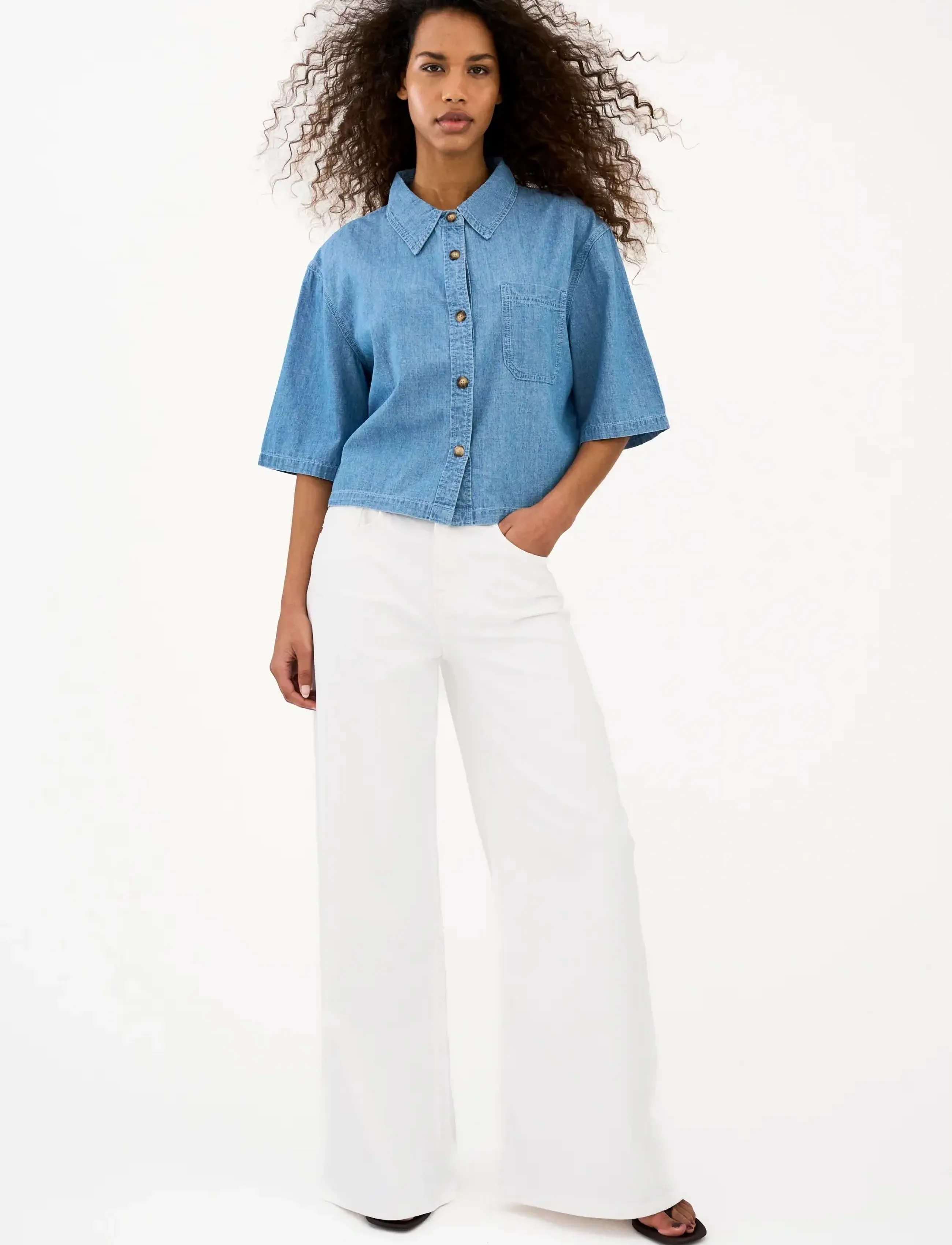 IVY Copenhagen Ivy-Alina Jeans Wash Optical White, 30 x 32, White, Jeans > Vidde, Dame