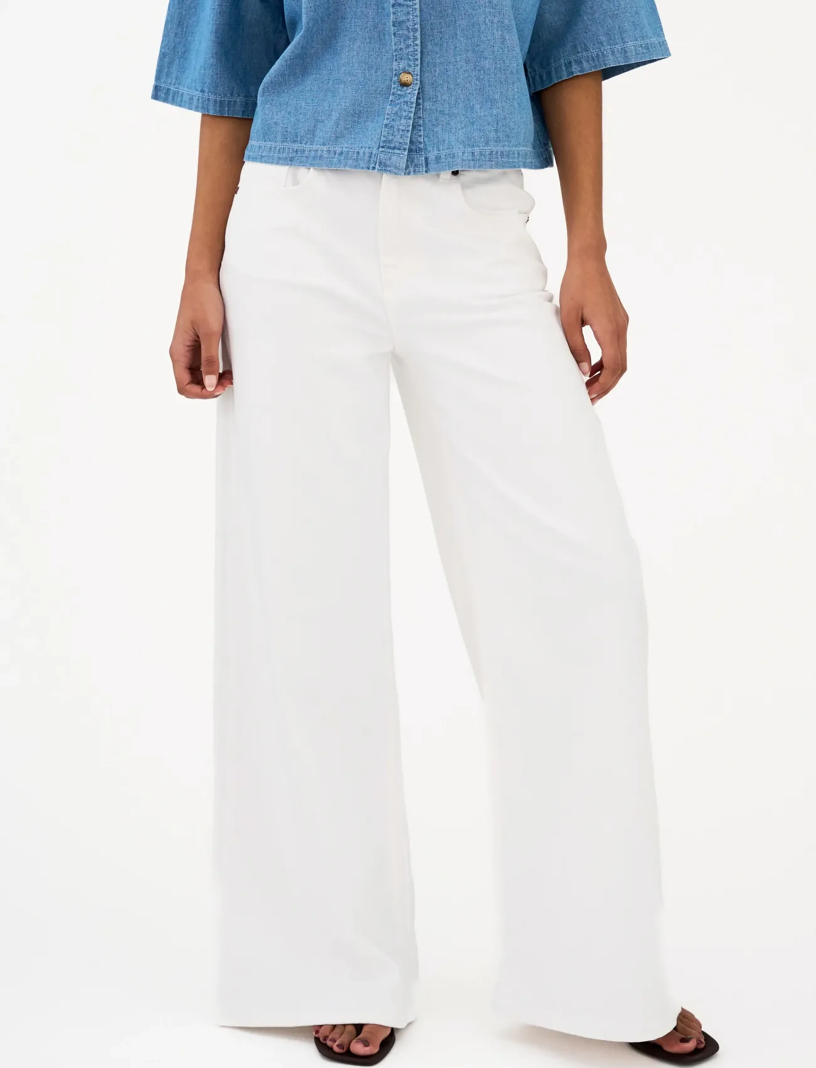 IVY Copenhagen - IVY-Alina Jeans Wash Optical White - pantalons larges - optical white - 3