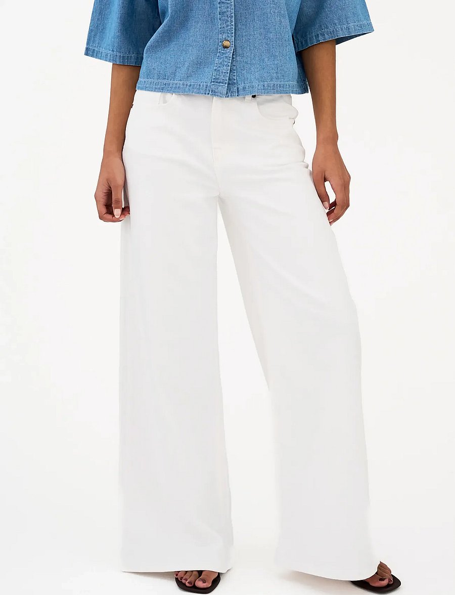 IVY Copenhagen - IVY-Alina Jeans Wash Optical White - pantalons larges - optical white - 3