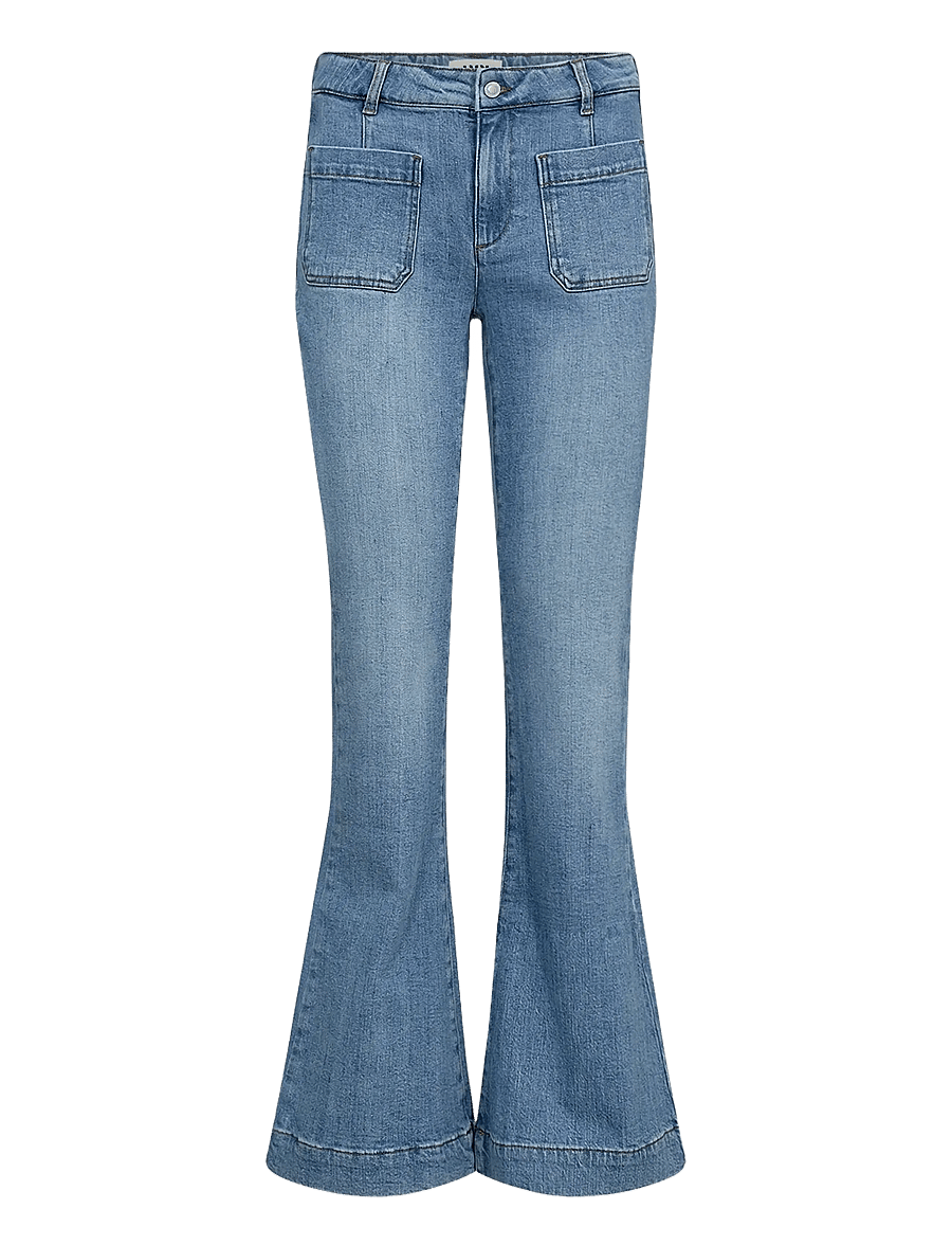 IVY Copenhagen - IVY-Ann Charlotte Jeans Wash Cadiz - jeans évasés - denim blue - 1