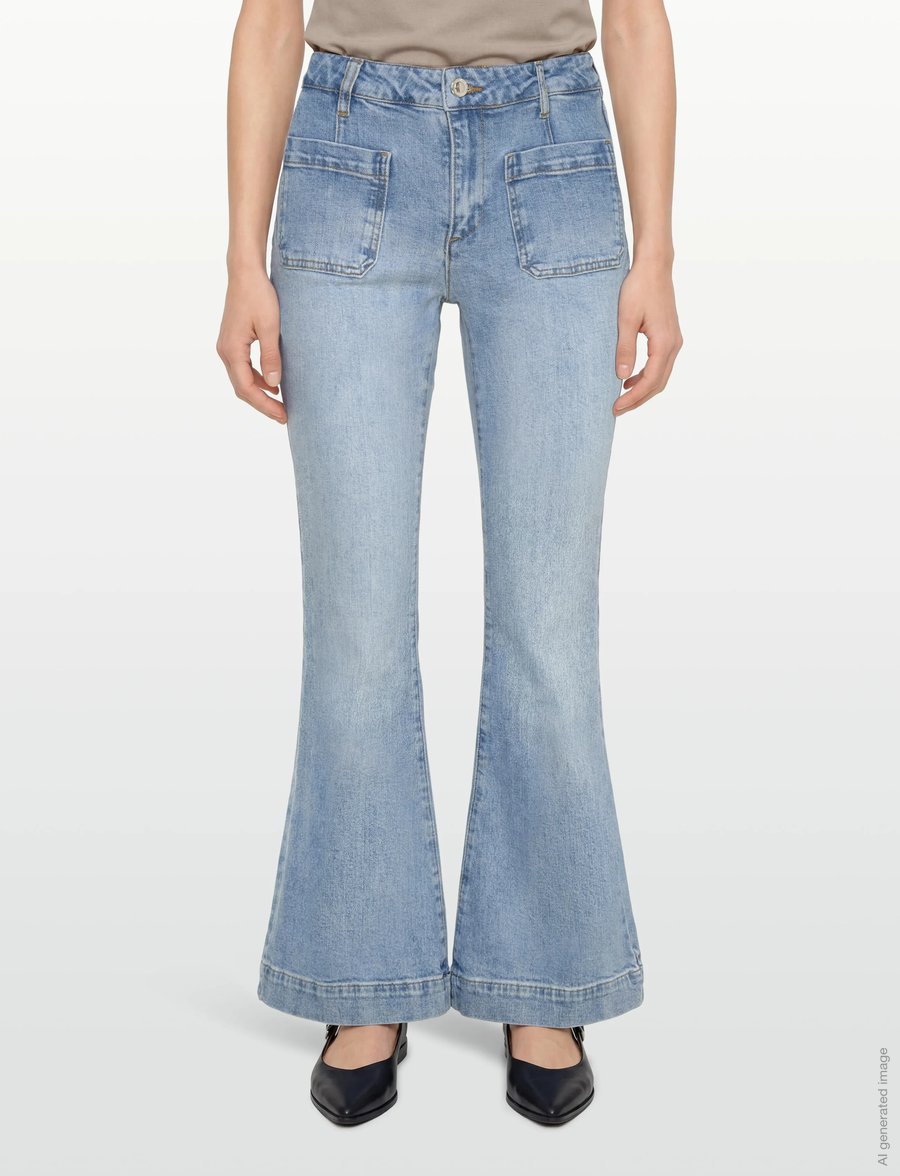 IVY Copenhagen - IVY-Ann Charlotte Jeans Wash Cadiz - jeans évasés - denim blue - 3