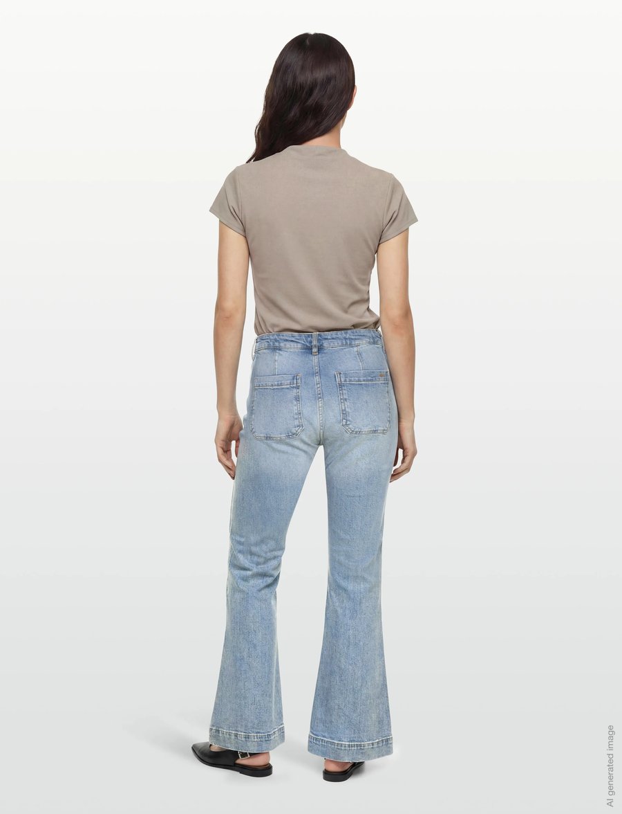 IVY Copenhagen - IVY-Ann Charlotte Jeans Wash Cadiz - jeans évasés - denim blue - 4