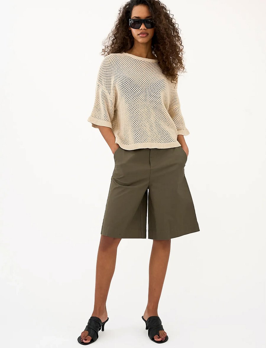 IVY Copenhagen - IVY-Katee Wide Shorts - chino shorts - olive - 0
