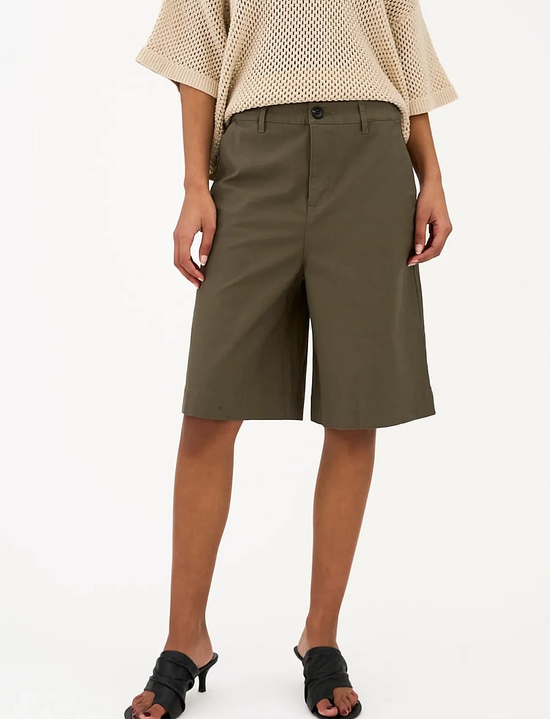 IVY Copenhagen - IVY-Katee Wide Shorts - chino-shorts - olive - 3