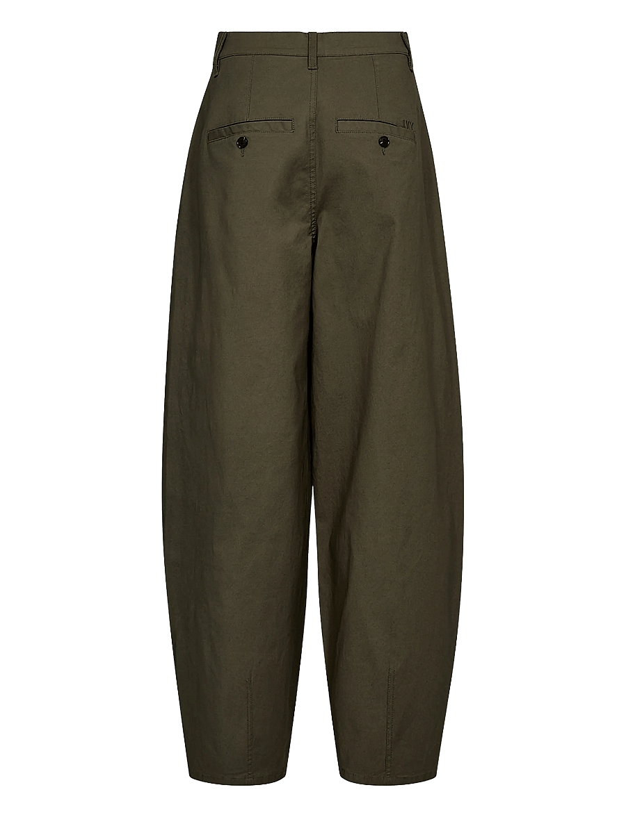 IVY Copenhagen - IVY-Katee Barrel Pant - barrel-bukser - olive - 2