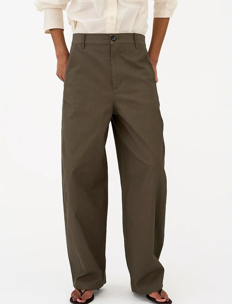IVY Copenhagen - IVY-Katee Barrel Pant - barrel-bukser - olive - 3